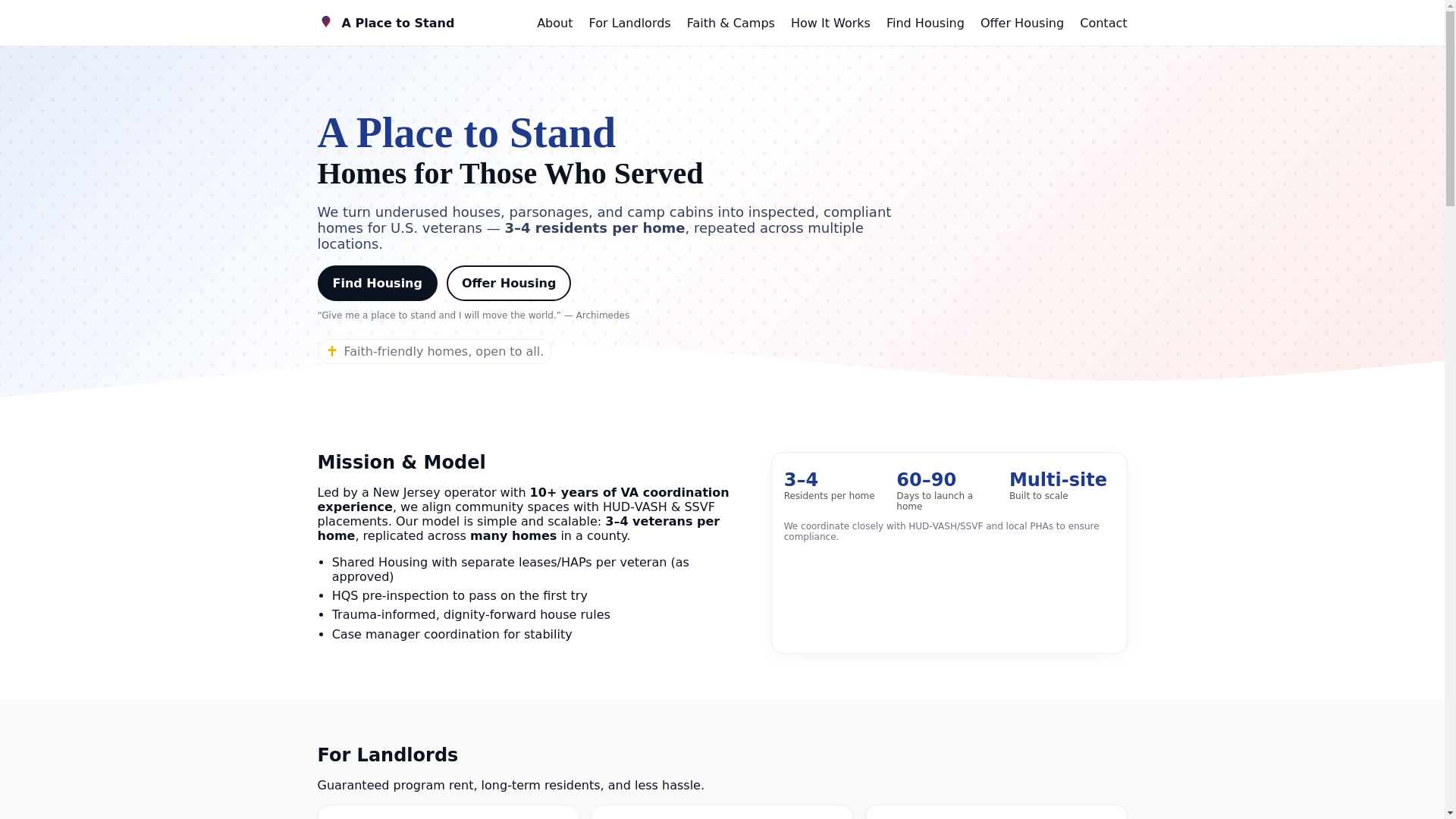 website screenshot of https://aplacetostandnj.org/