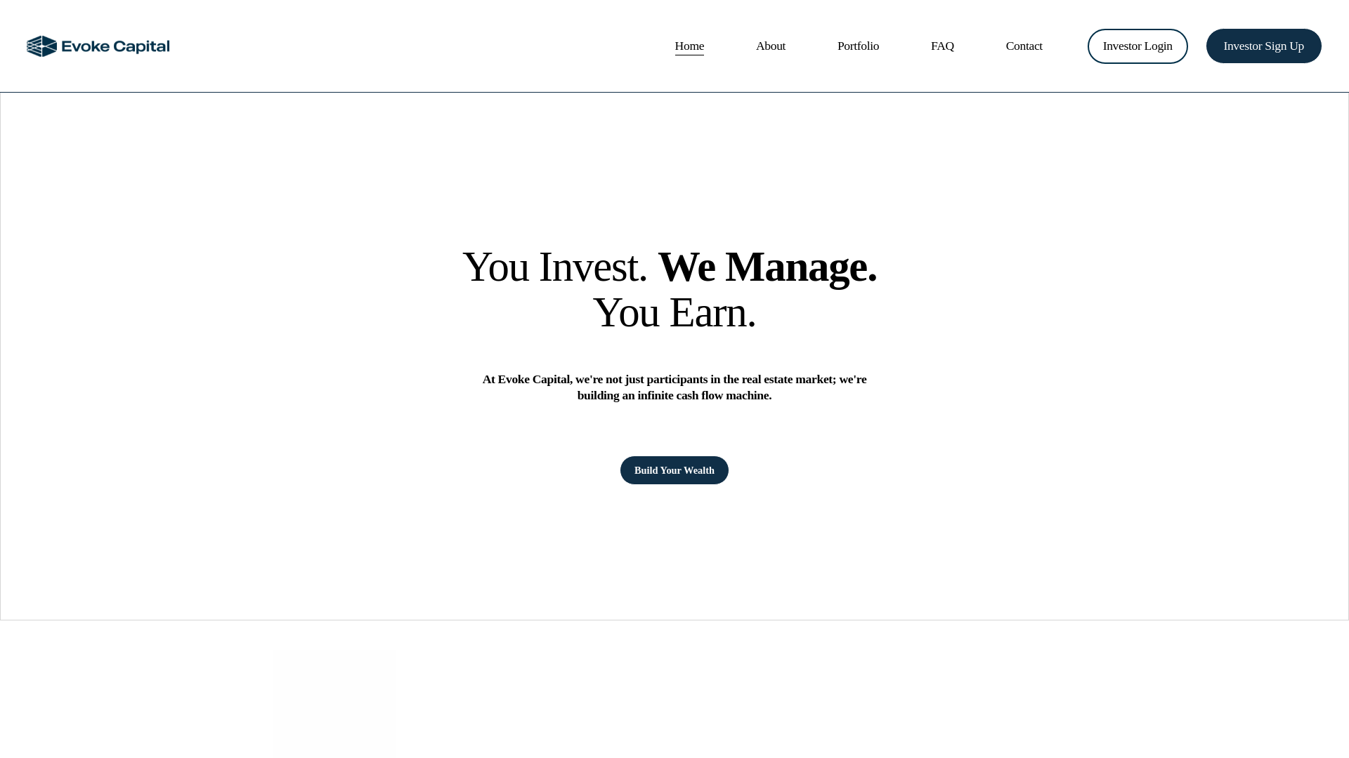 website screenshot of http://evokecapital.net/
