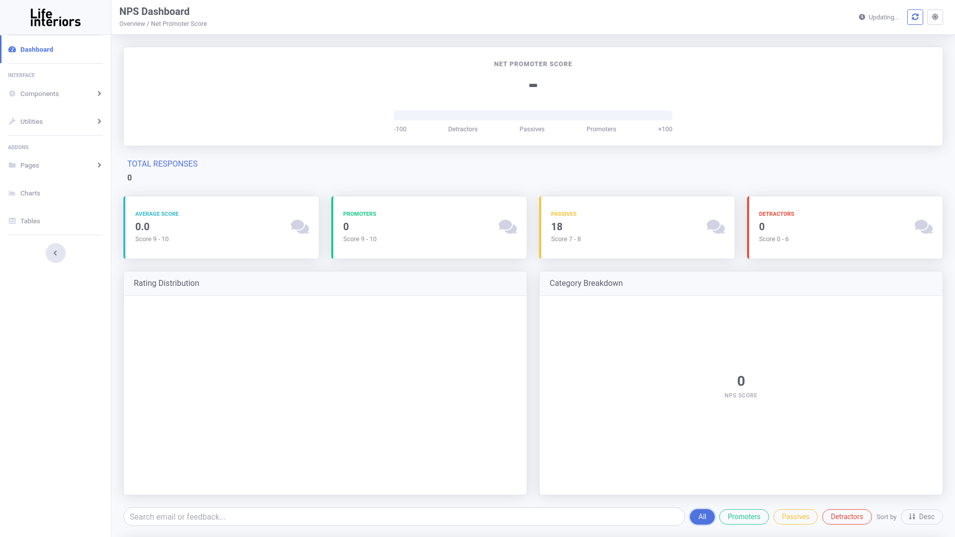 website screenshot of https://life-nps-dashboard.pages.dev/