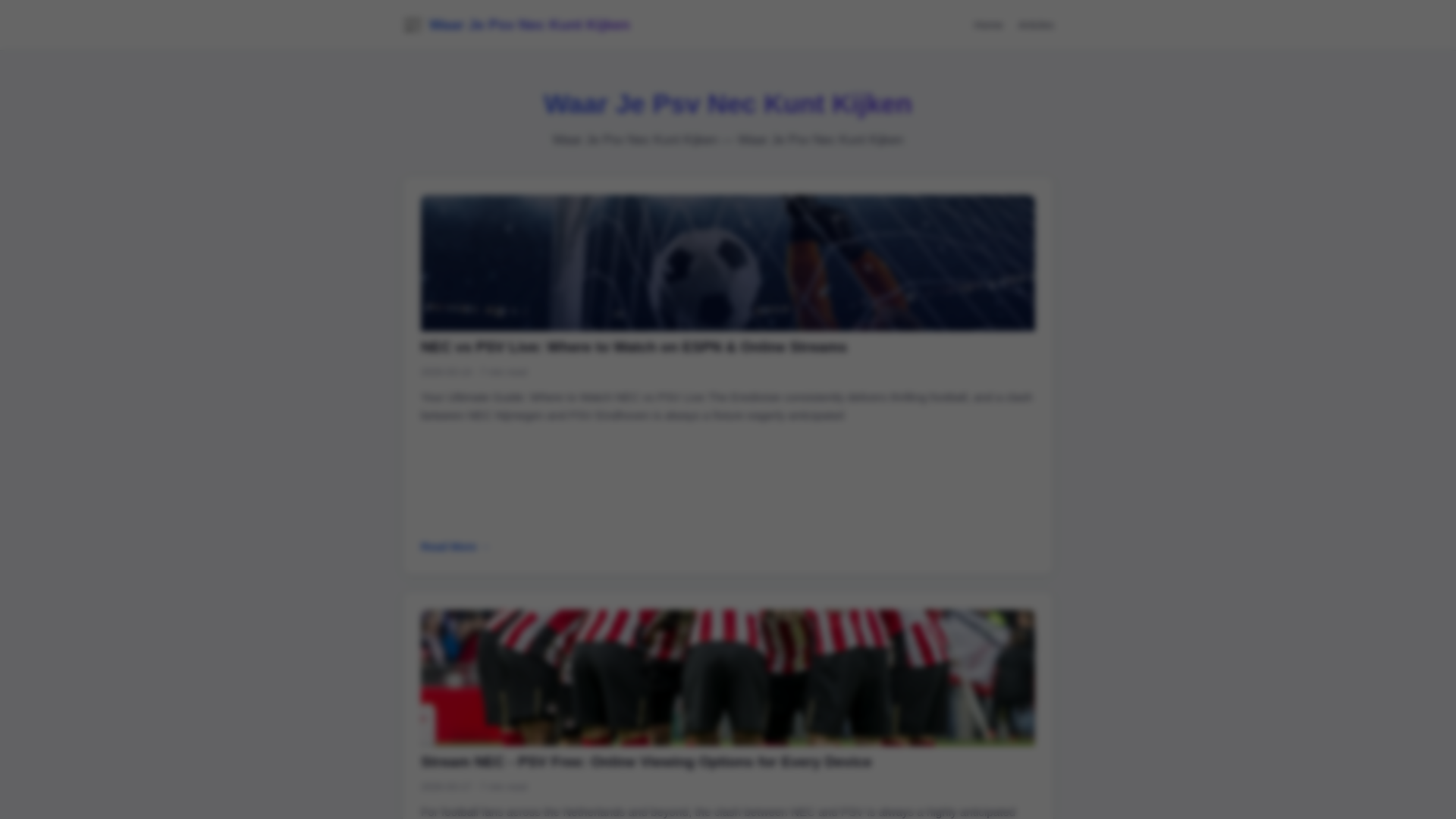 website screenshot of https://waar-je-psv-nec-kunt-kijken.pages.dev/