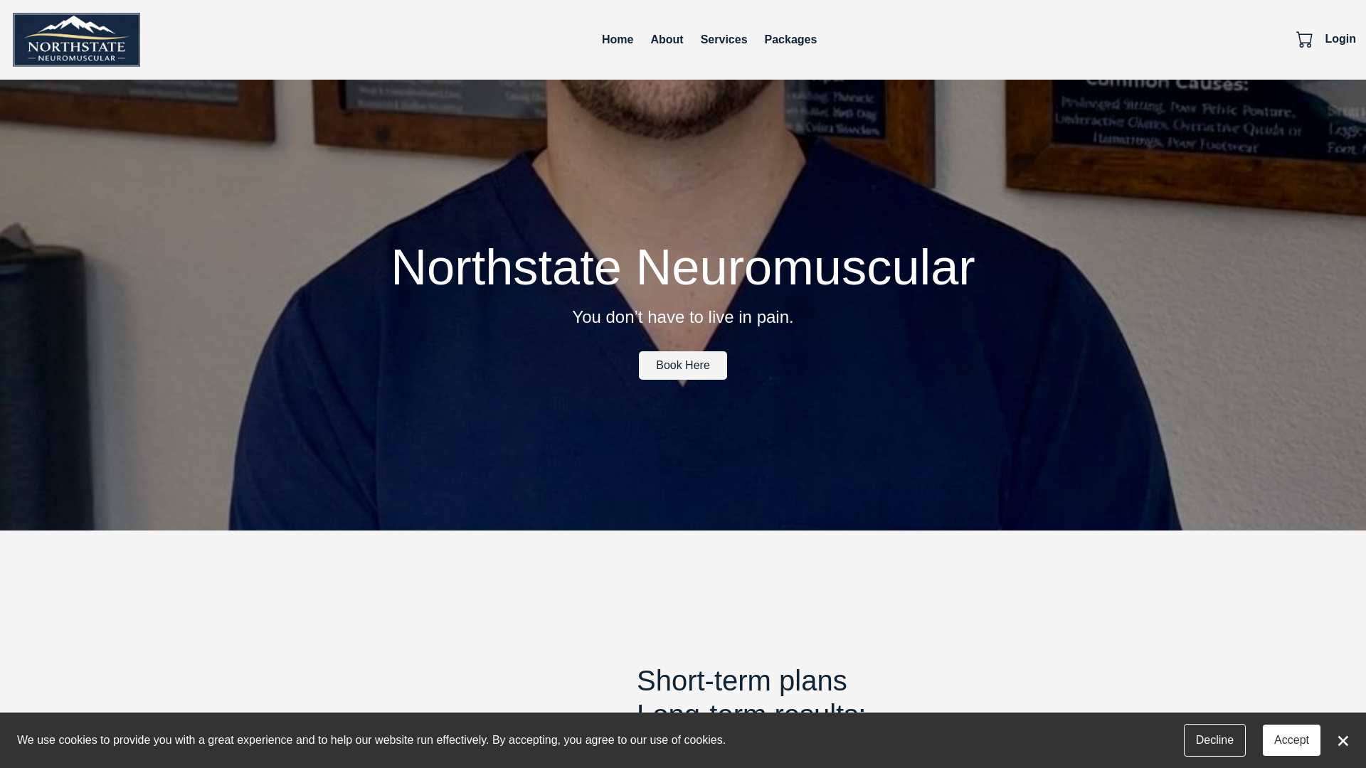 website screenshot of https://northstateneuromuscular.com/