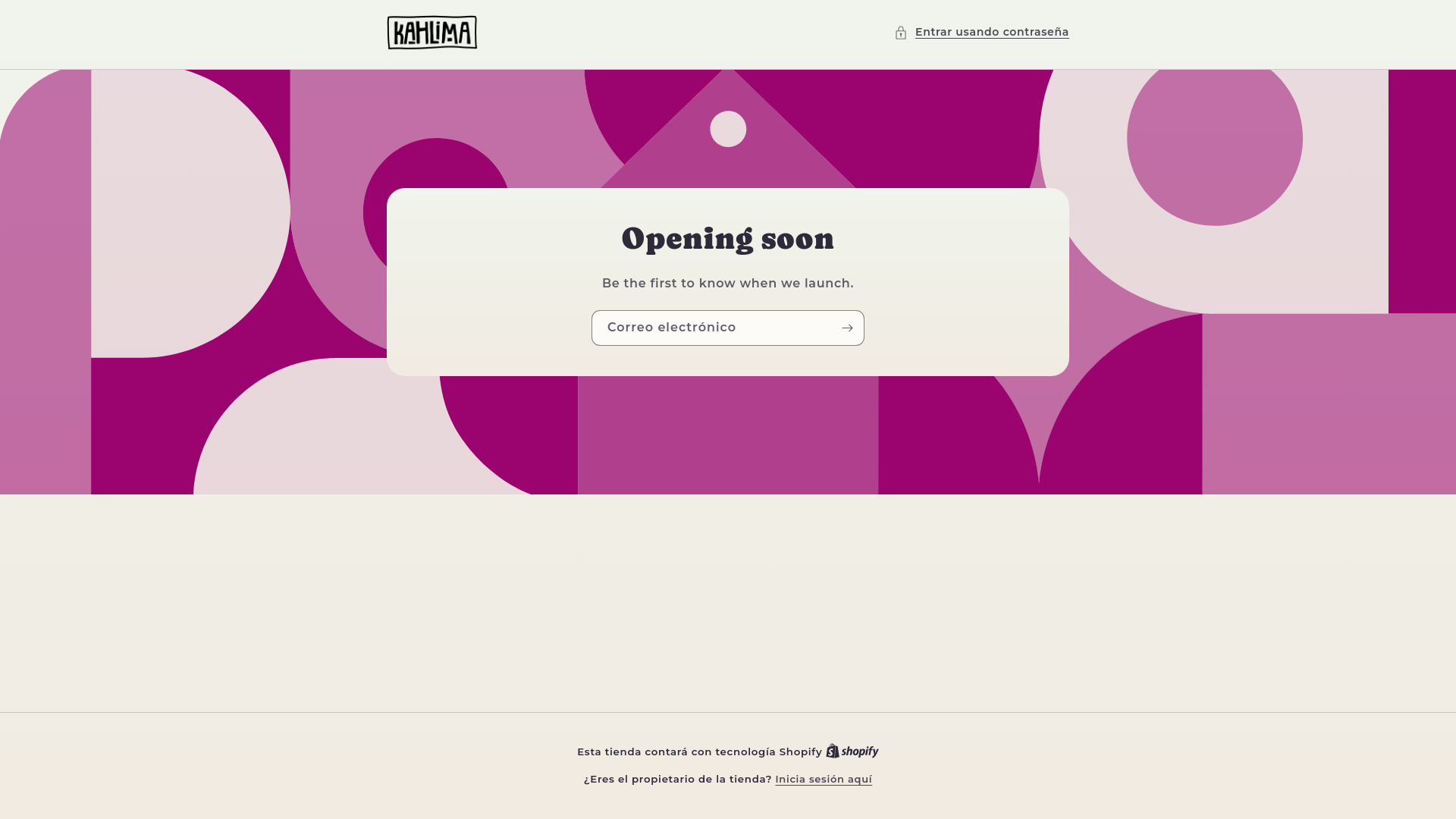 website screenshot of https://kahlima.com/