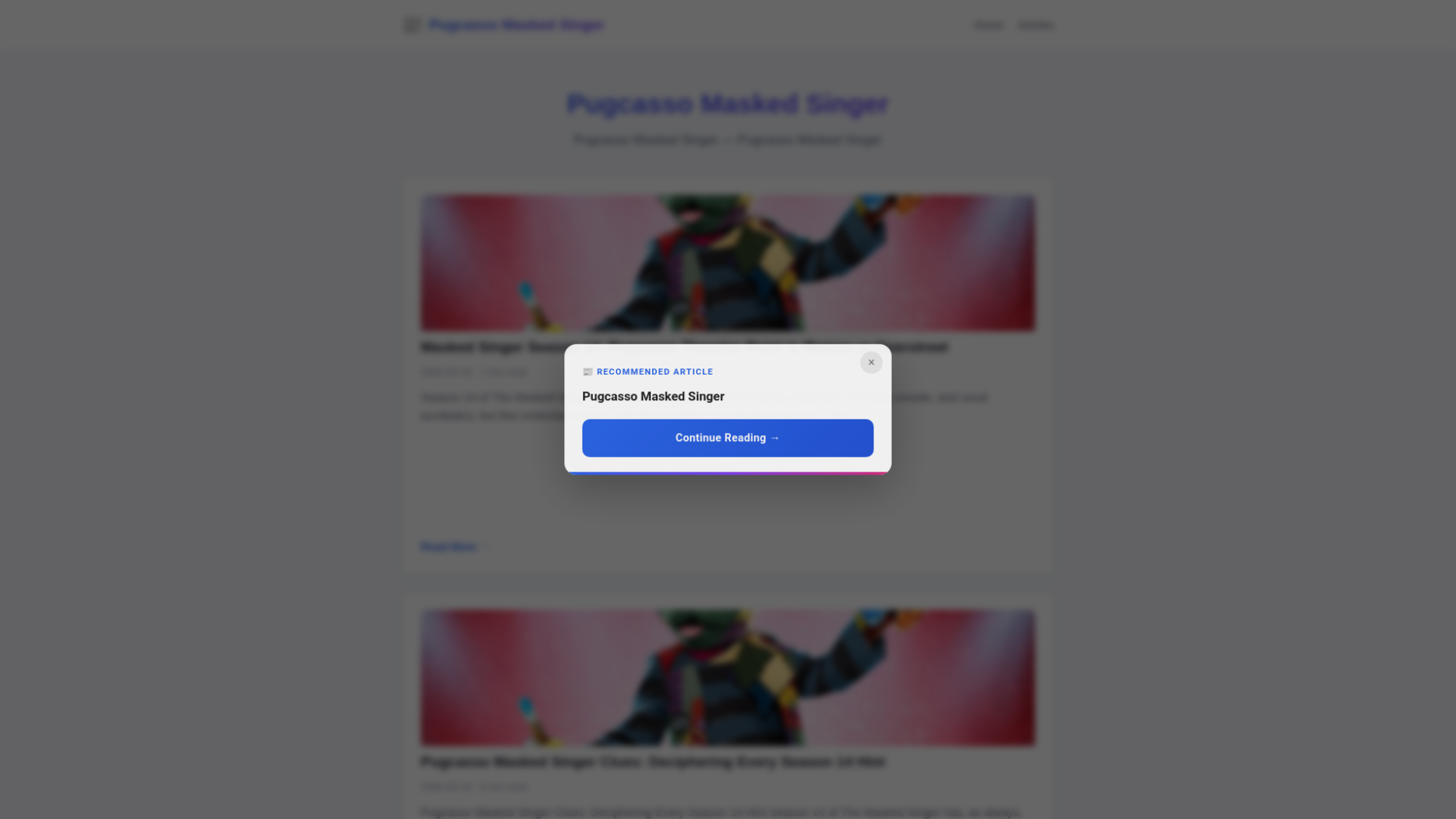 website screenshot of https://pugcasso-masked-singer.pages.dev/