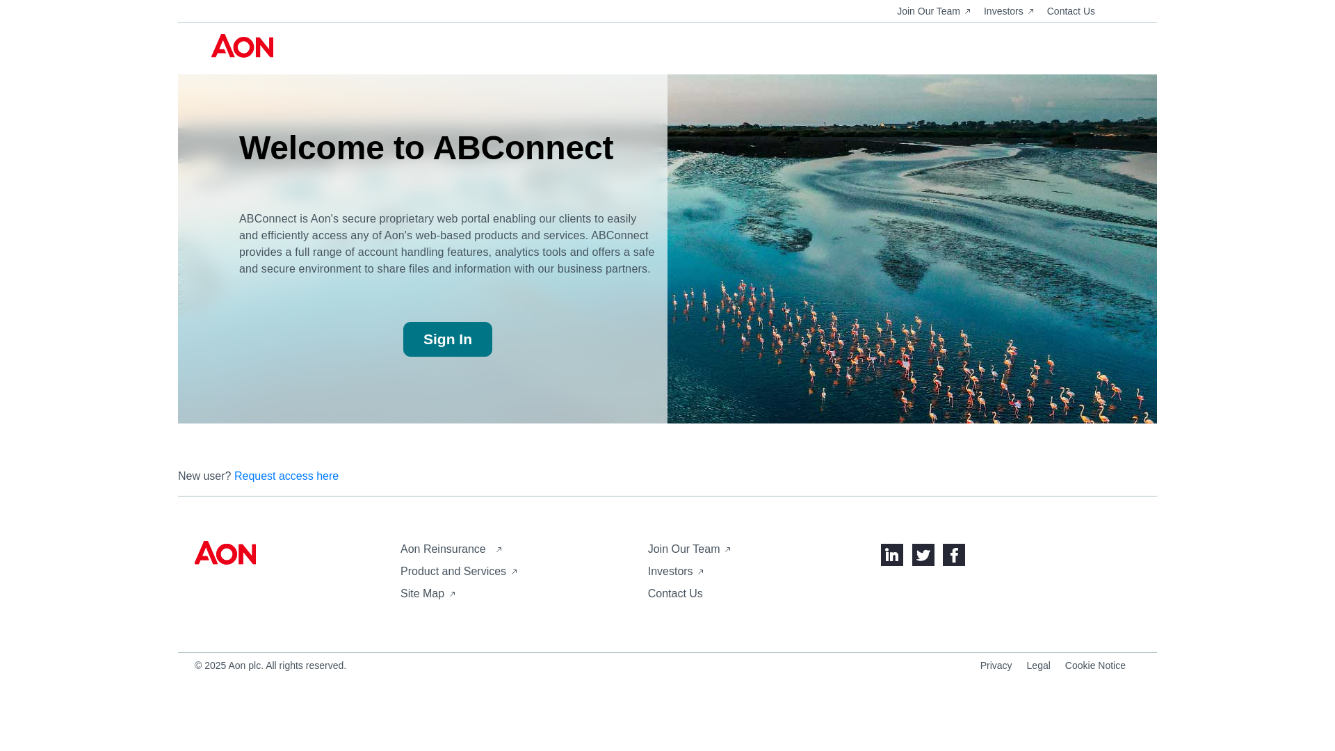 website screenshot of https://abconnect.com/