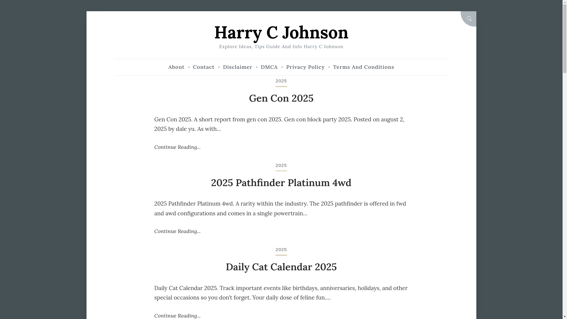 website screenshot of https://harrycjohnsond.pages.dev/