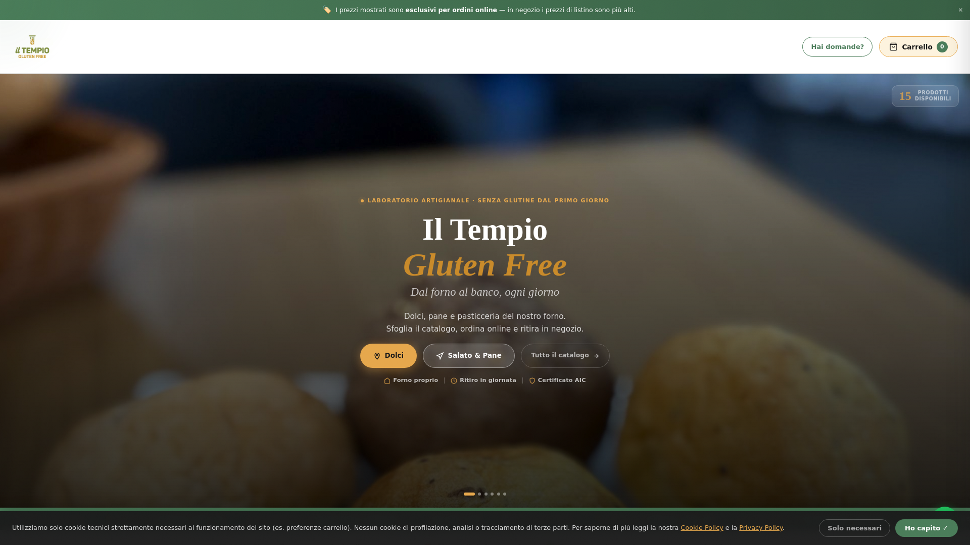 website screenshot of https://tempio-baked-shop.pages.dev/