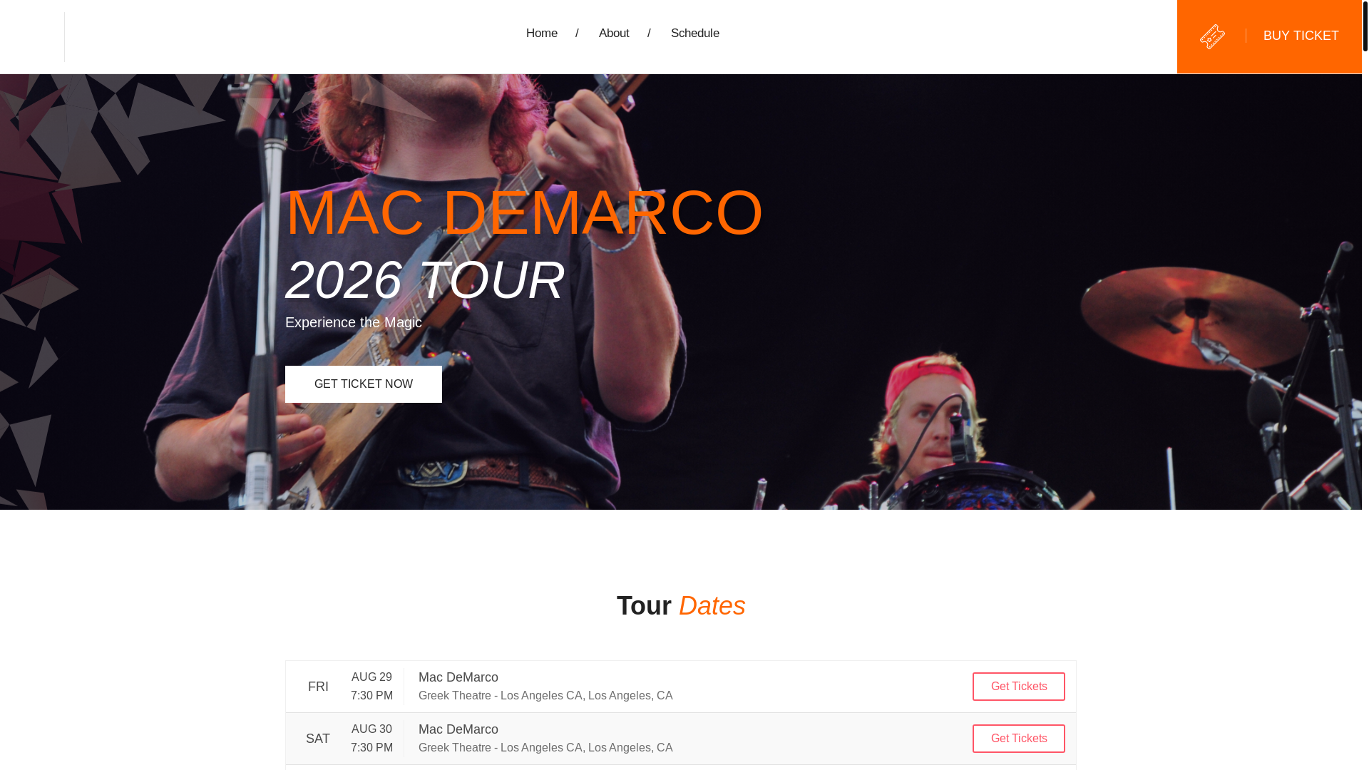 website screenshot of https://macdemarcotour.org/
