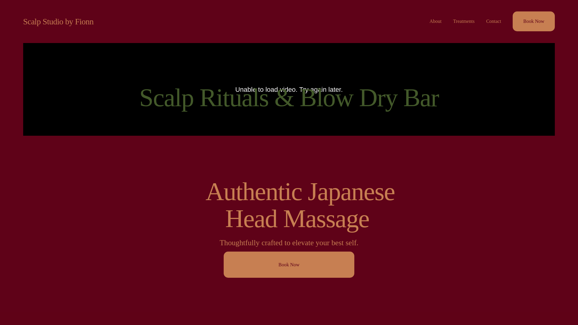 website screenshot of https://scalpstudiobyfionn.com/