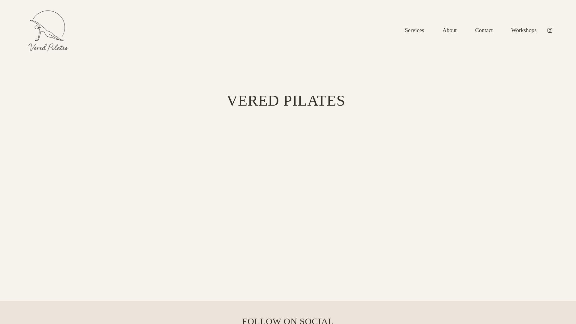 website screenshot of https://veredpilates.com/