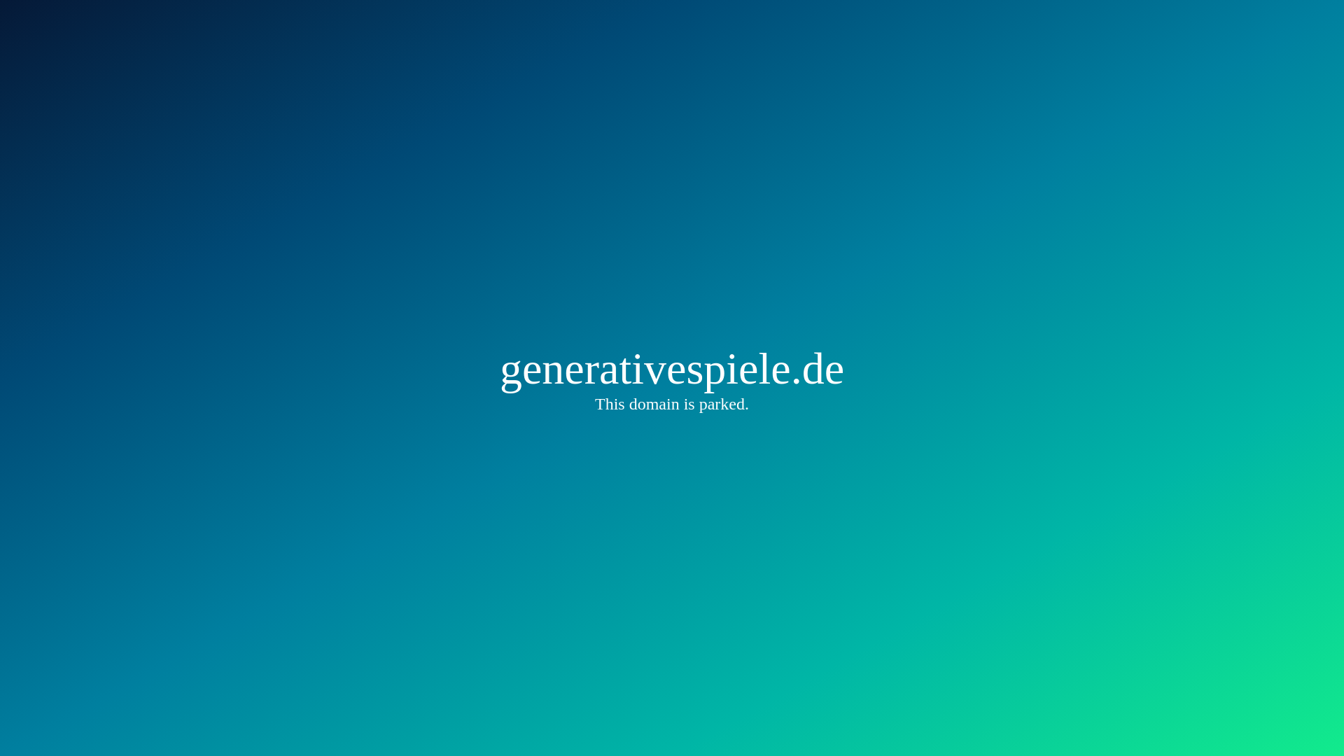 website screenshot of https://generative-spiele.de/