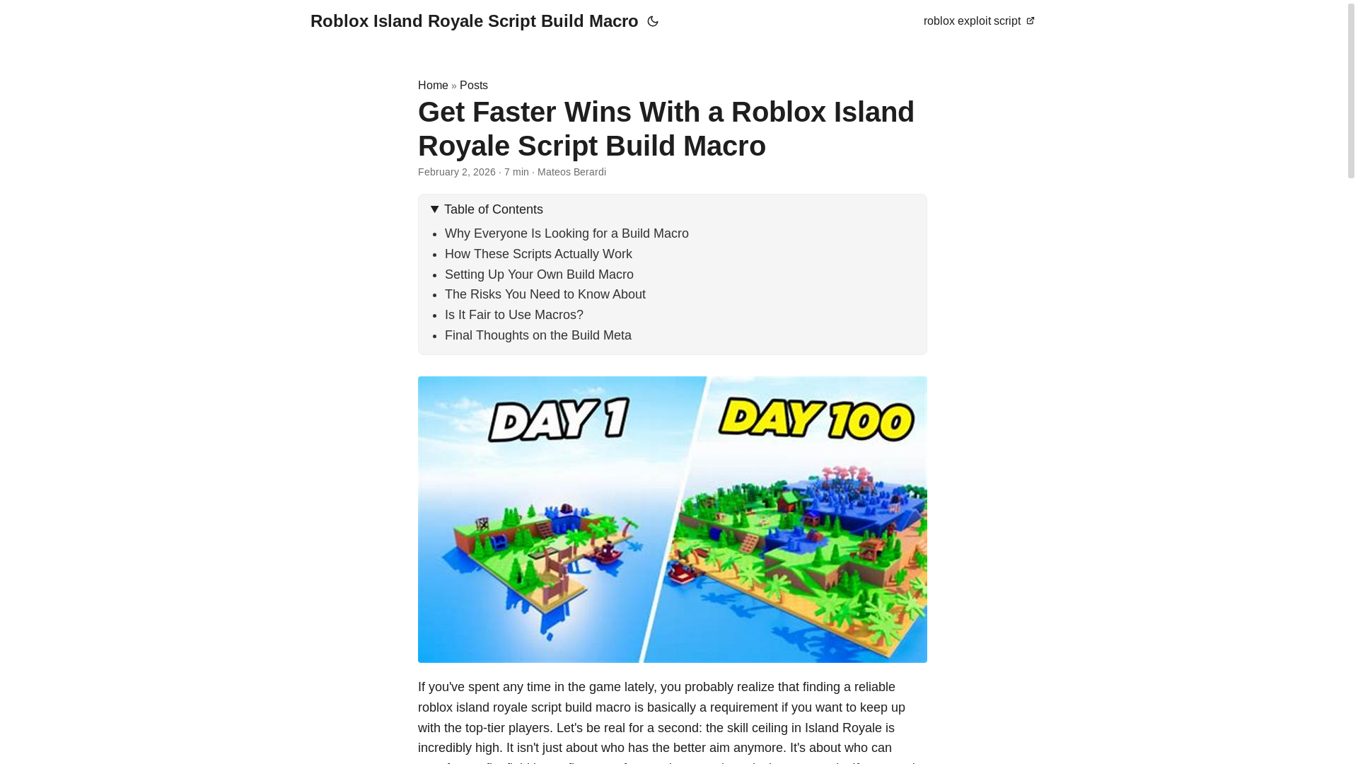 website screenshot of https://roblox-island-royale-script-build-macro.pages.dev/