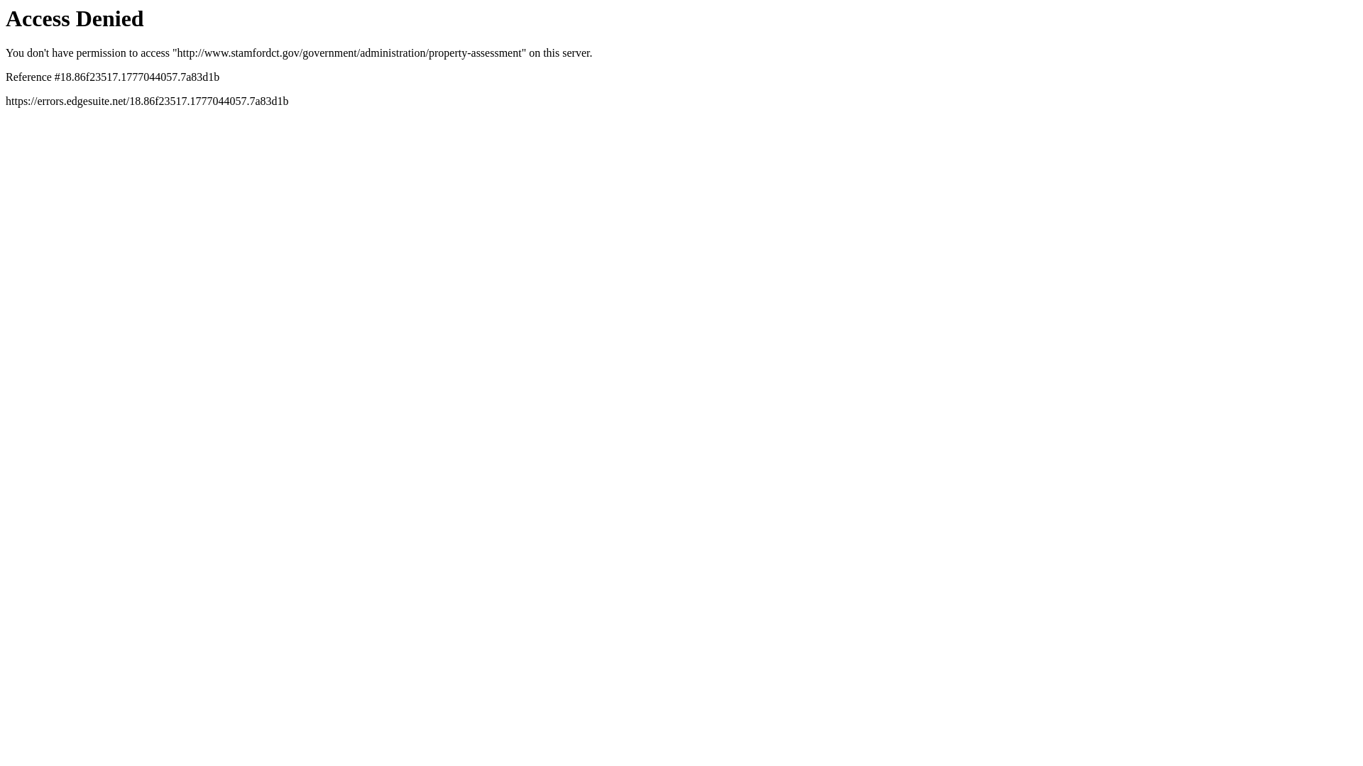 website screenshot of https://www.stamfordct.gov/government/administration/property-assessment