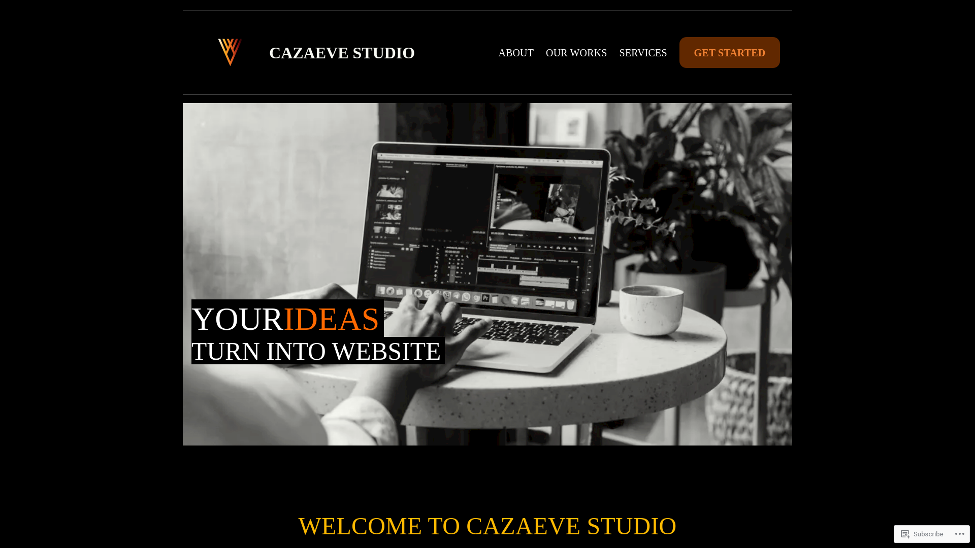 website screenshot of https://cazaevestudio.com/