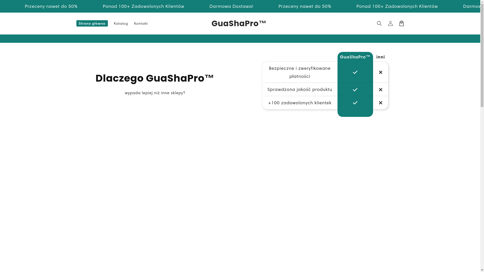 website screenshot of https://guashapro.pl/