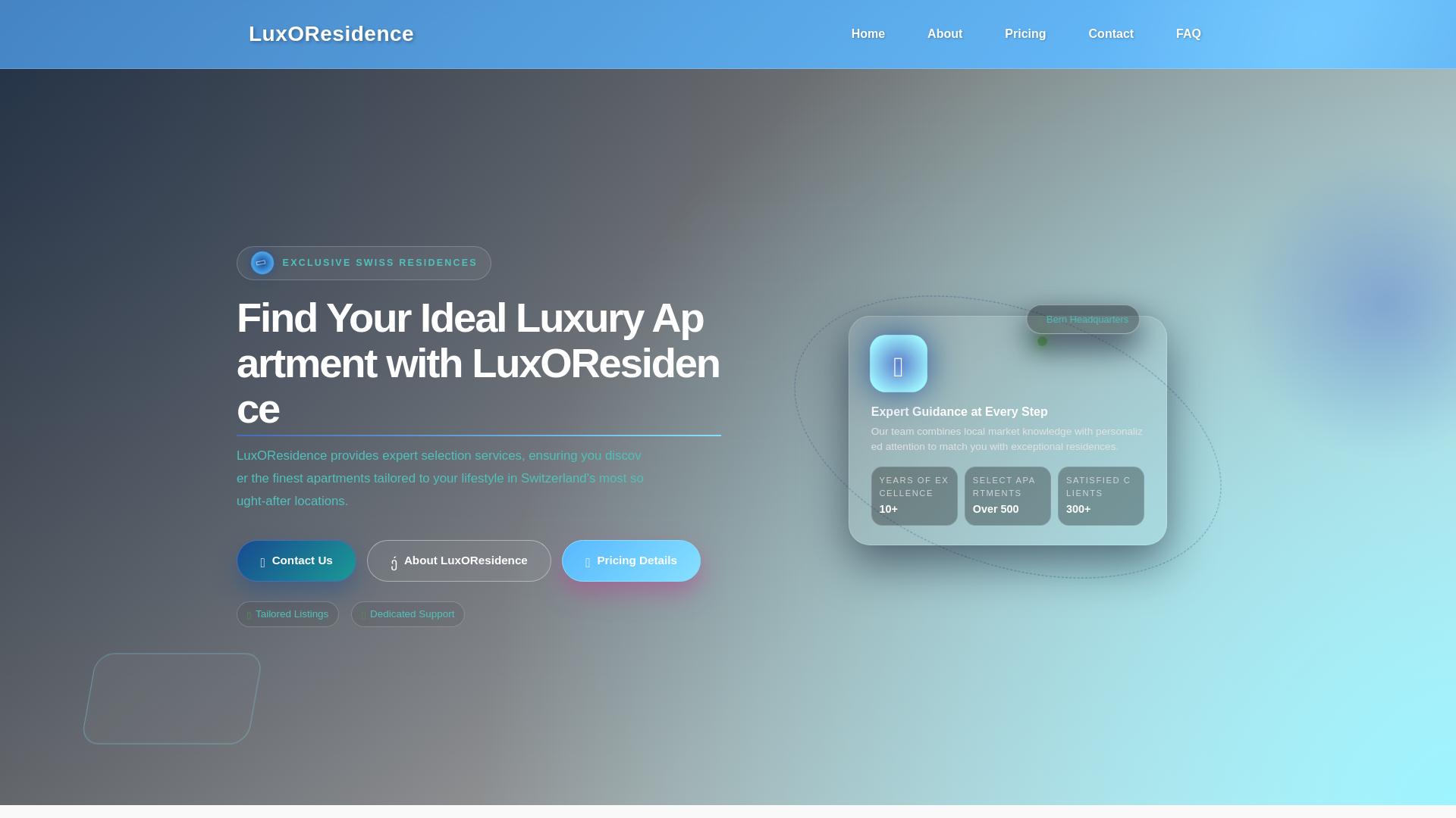 website screenshot of https://luxoresidence.top/