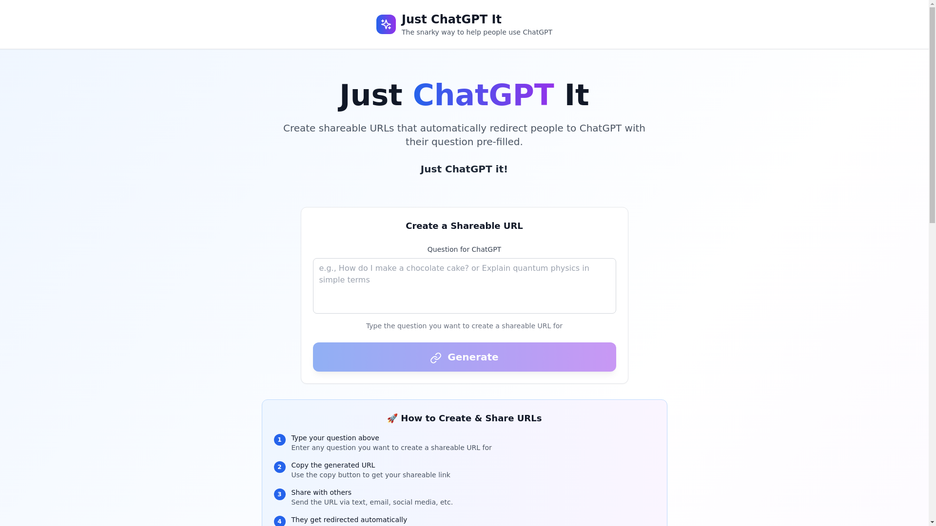 website screenshot of https://justchatgpt.it/