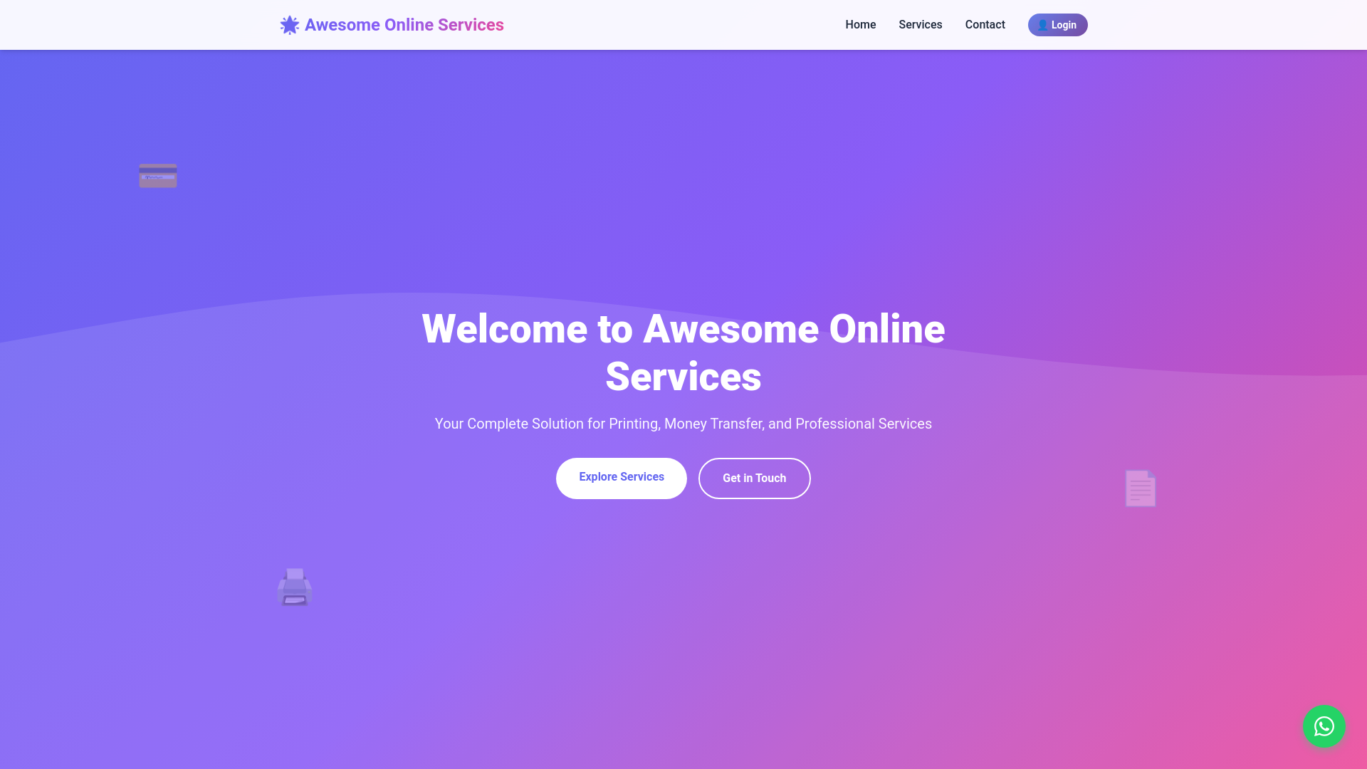 website screenshot of https://awesomeonlinecentre.me/