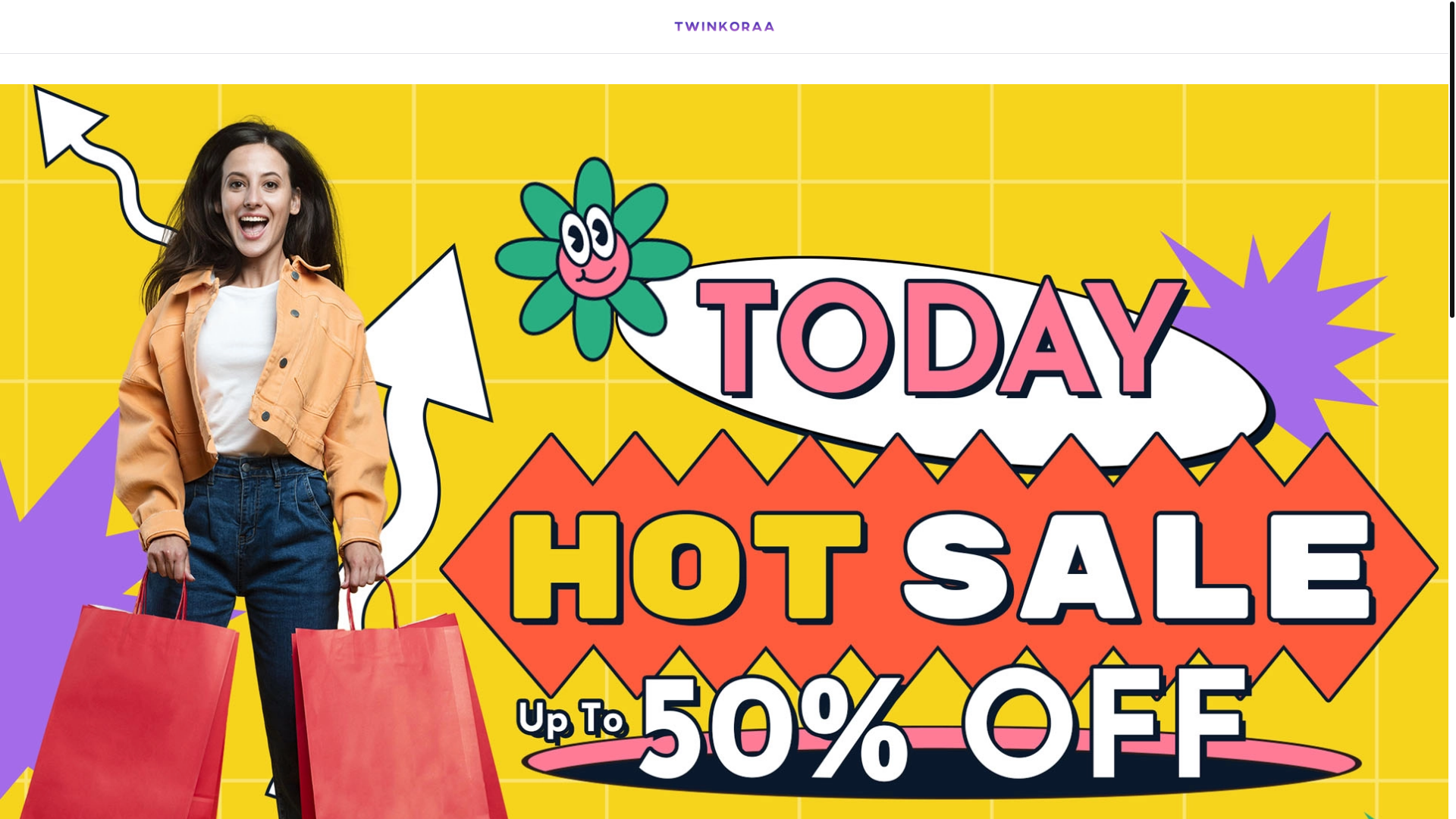 website screenshot of https://twinkoraa.com/
