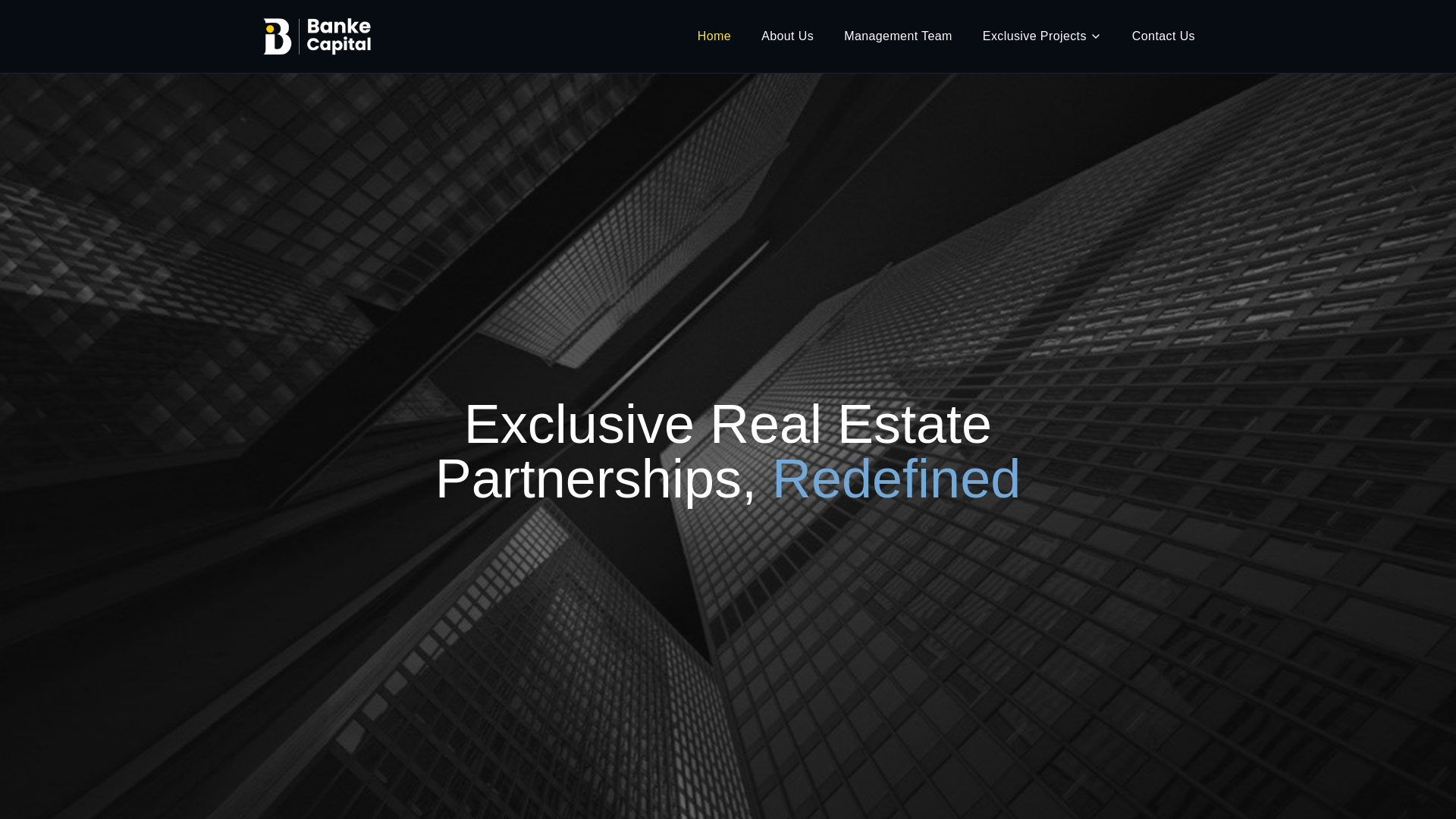 website screenshot of https://bankecapital.pages.dev/