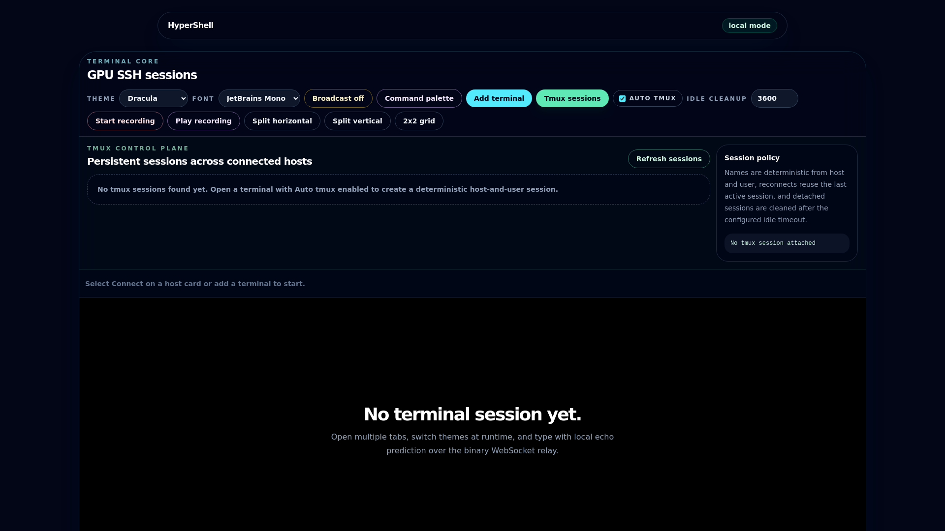 website screenshot of https://hypershell-cloudflare.pages.dev/
