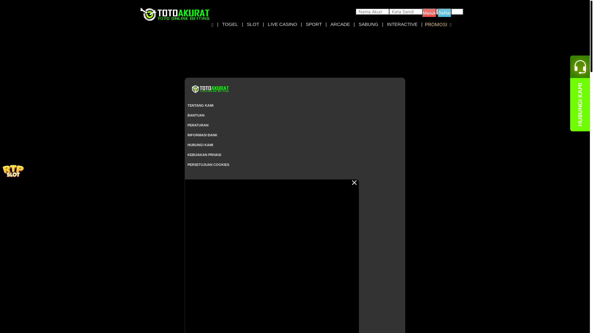 website screenshot of https://totoakuratman.com/