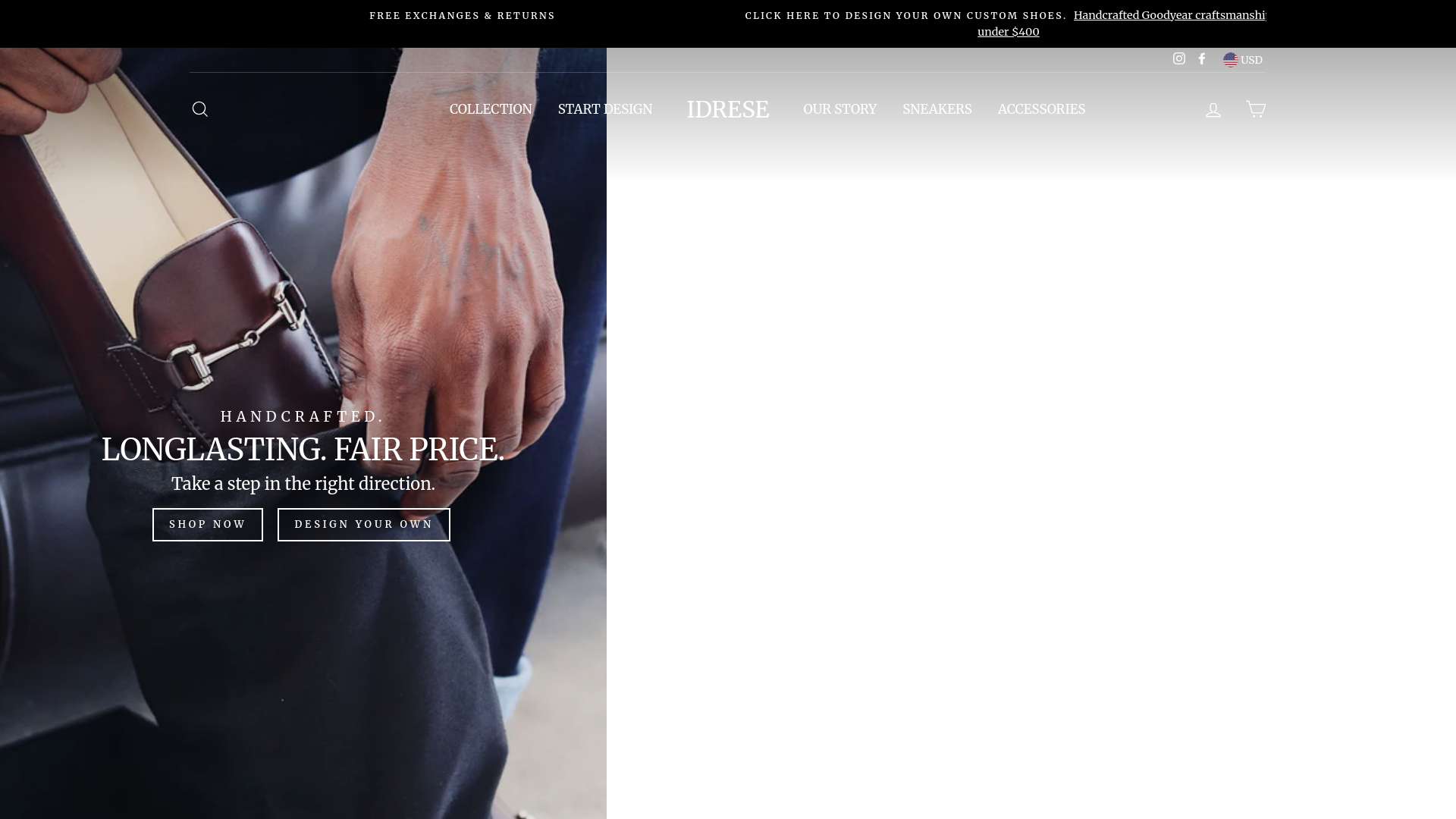 website screenshot of https://www.idrese.com