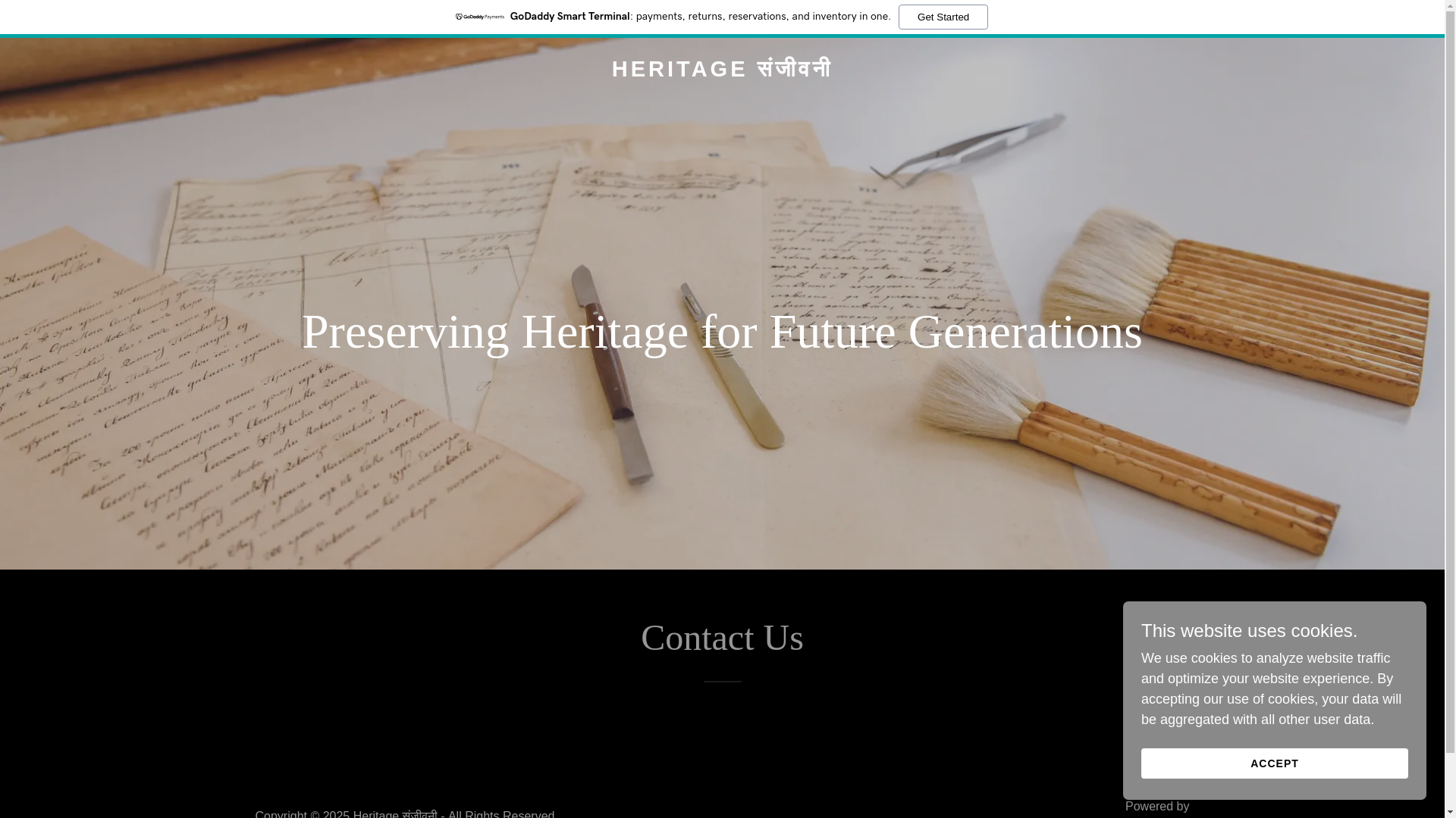 website screenshot of https://heritagesanjeevani.com/