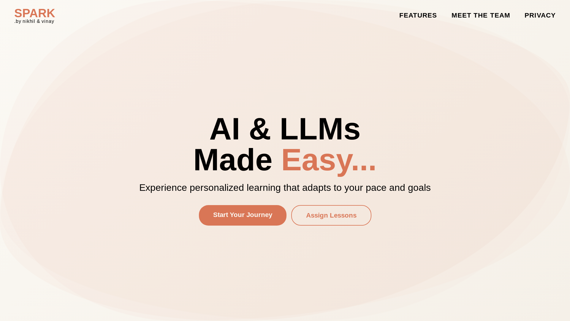 website screenshot of https://learnwithspark.net/