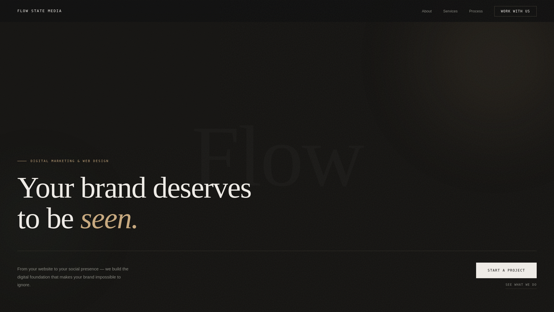 website screenshot of https://getflowstatemedia.com/