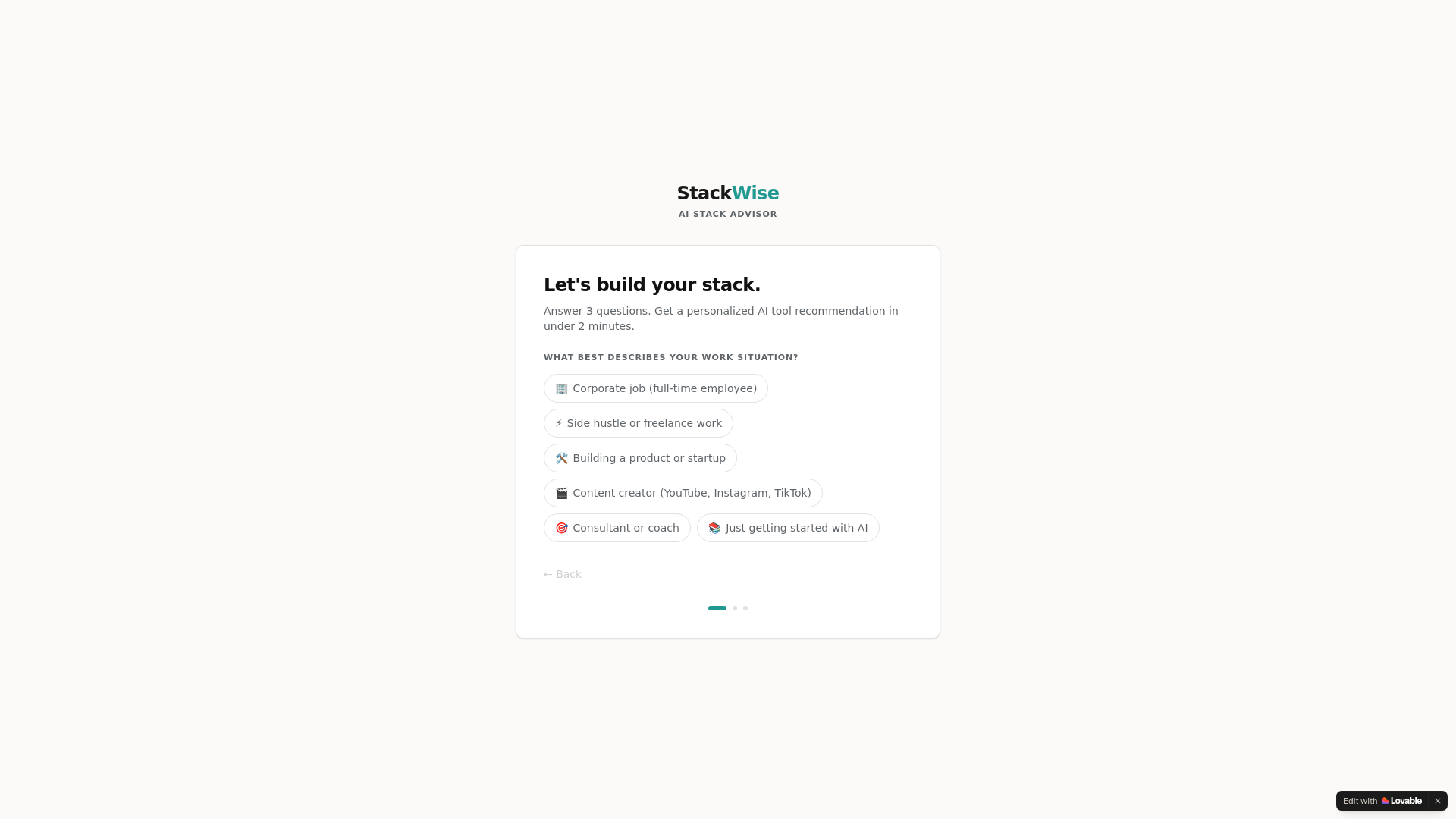 website screenshot of https://mystackwise.com/