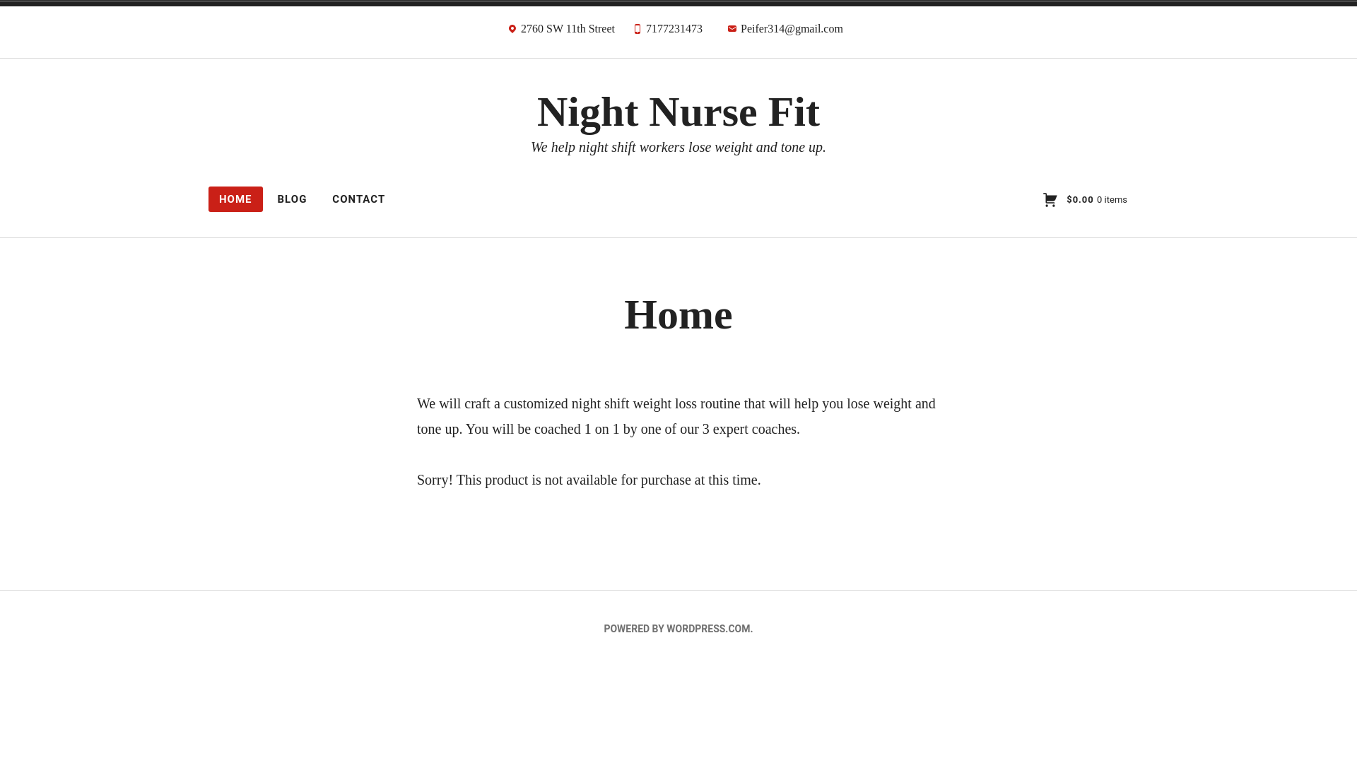 website screenshot of https://nightshifttransformation.blog/