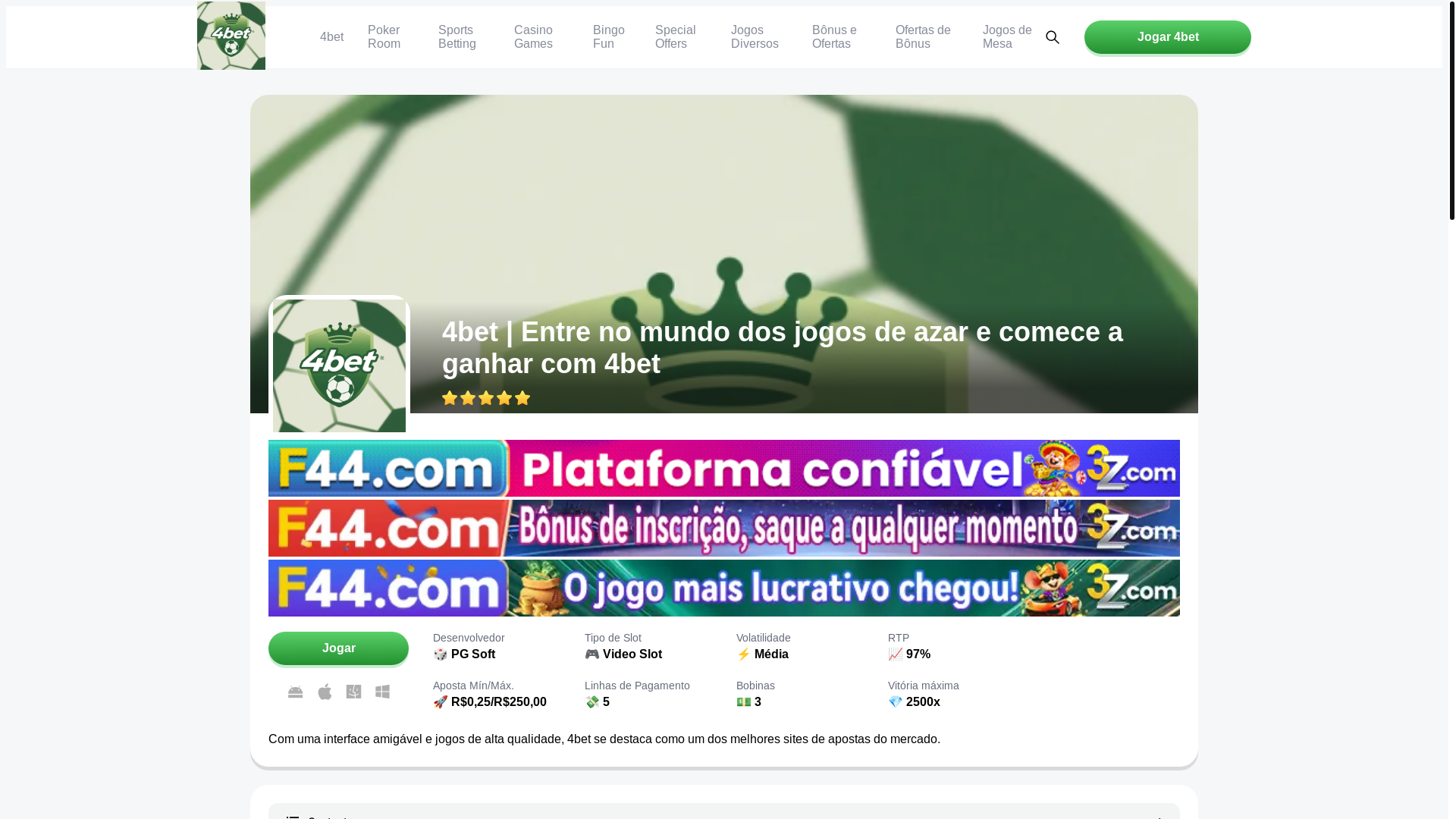 website screenshot of https://4betpaga.com/