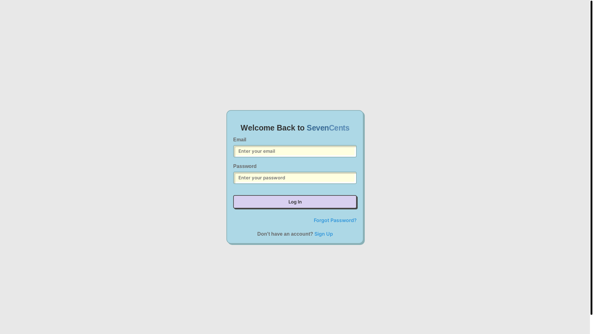 website screenshot of https://sevencents.app/