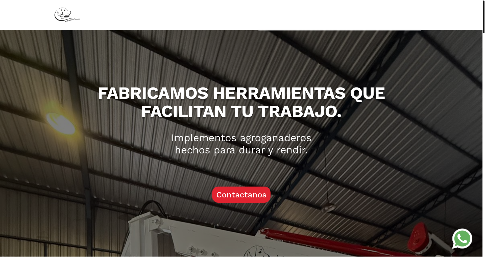 website screenshot of https://industriastango.com.ar/