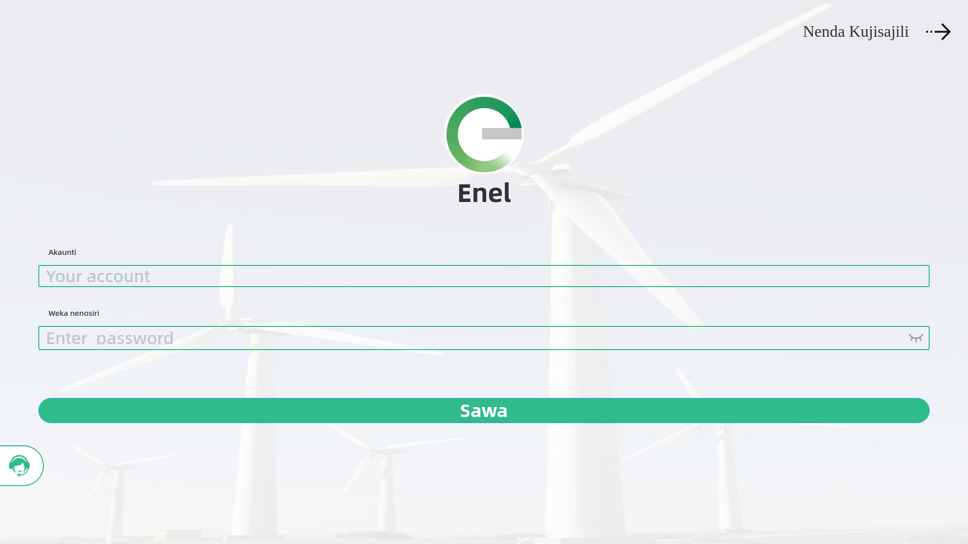 website screenshot of https://enelafricagreenpower.vip/
