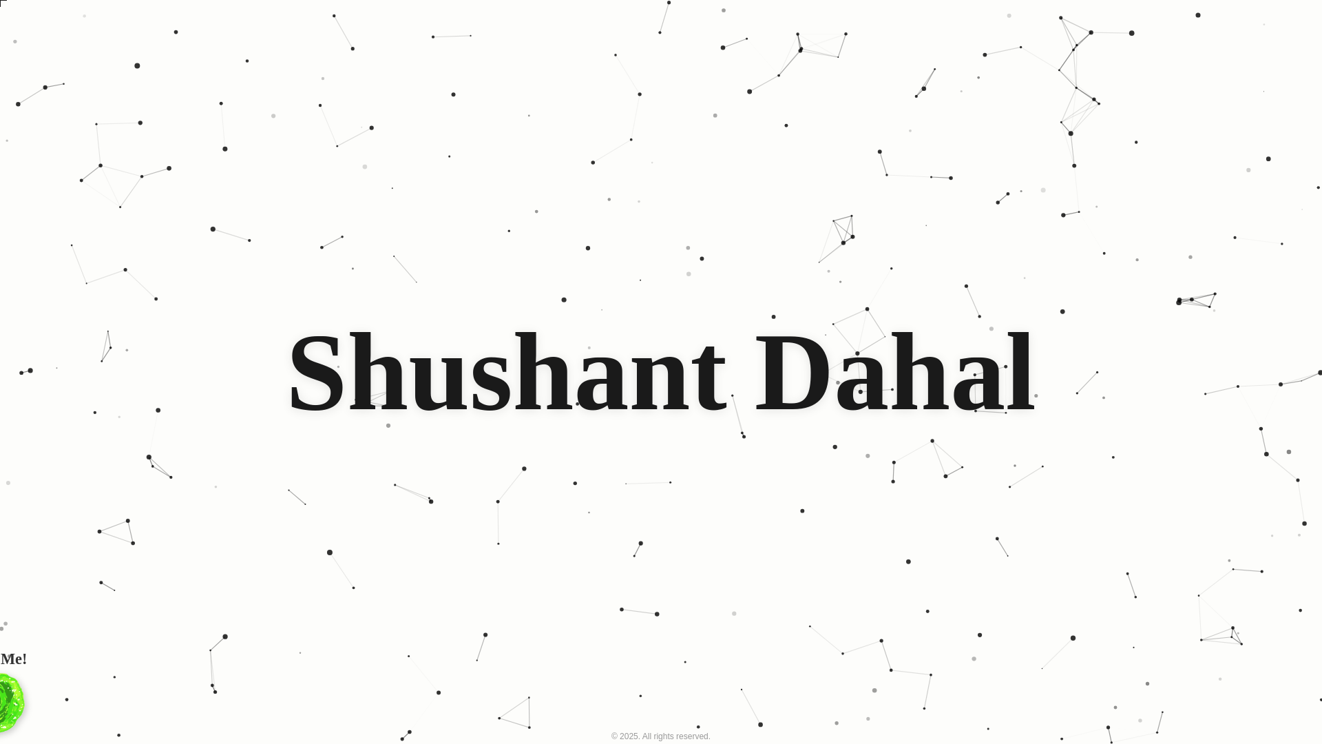 website screenshot of https://shushantdahal.com.np/