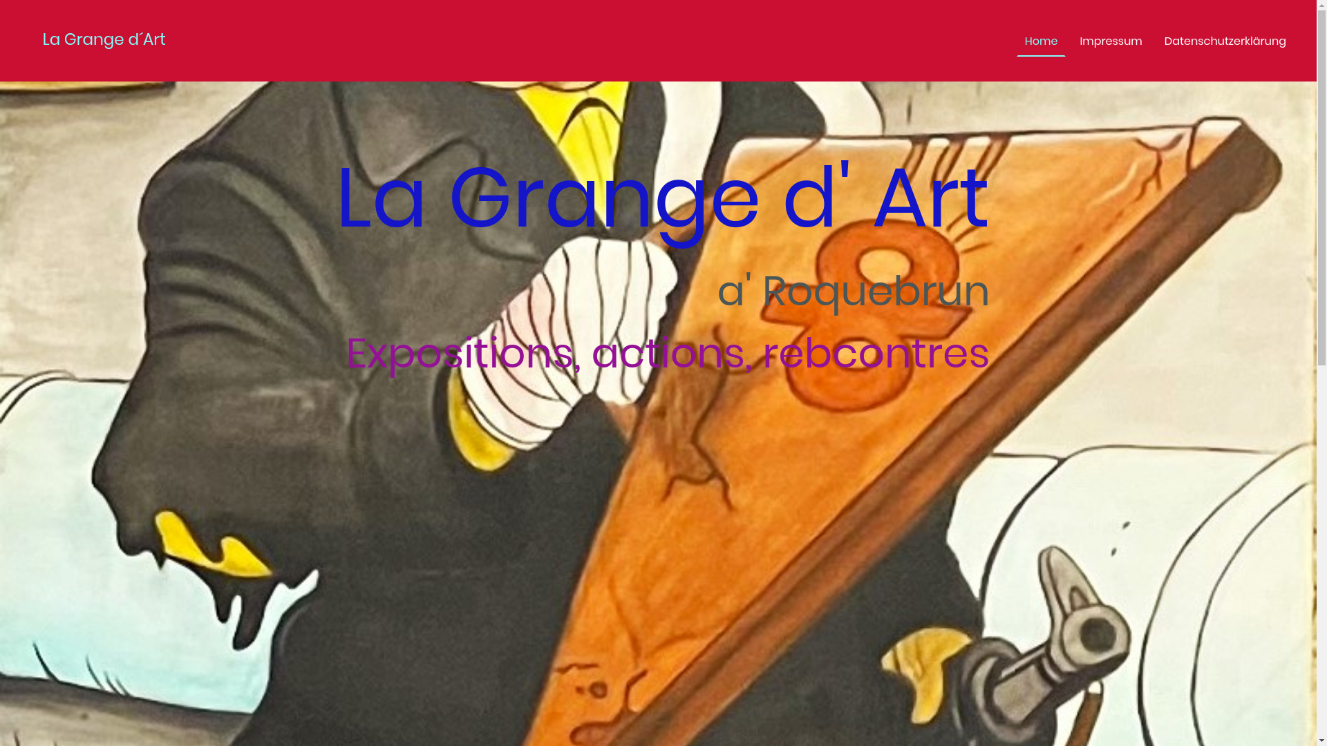 website screenshot of https://la-grange-d-art.org/