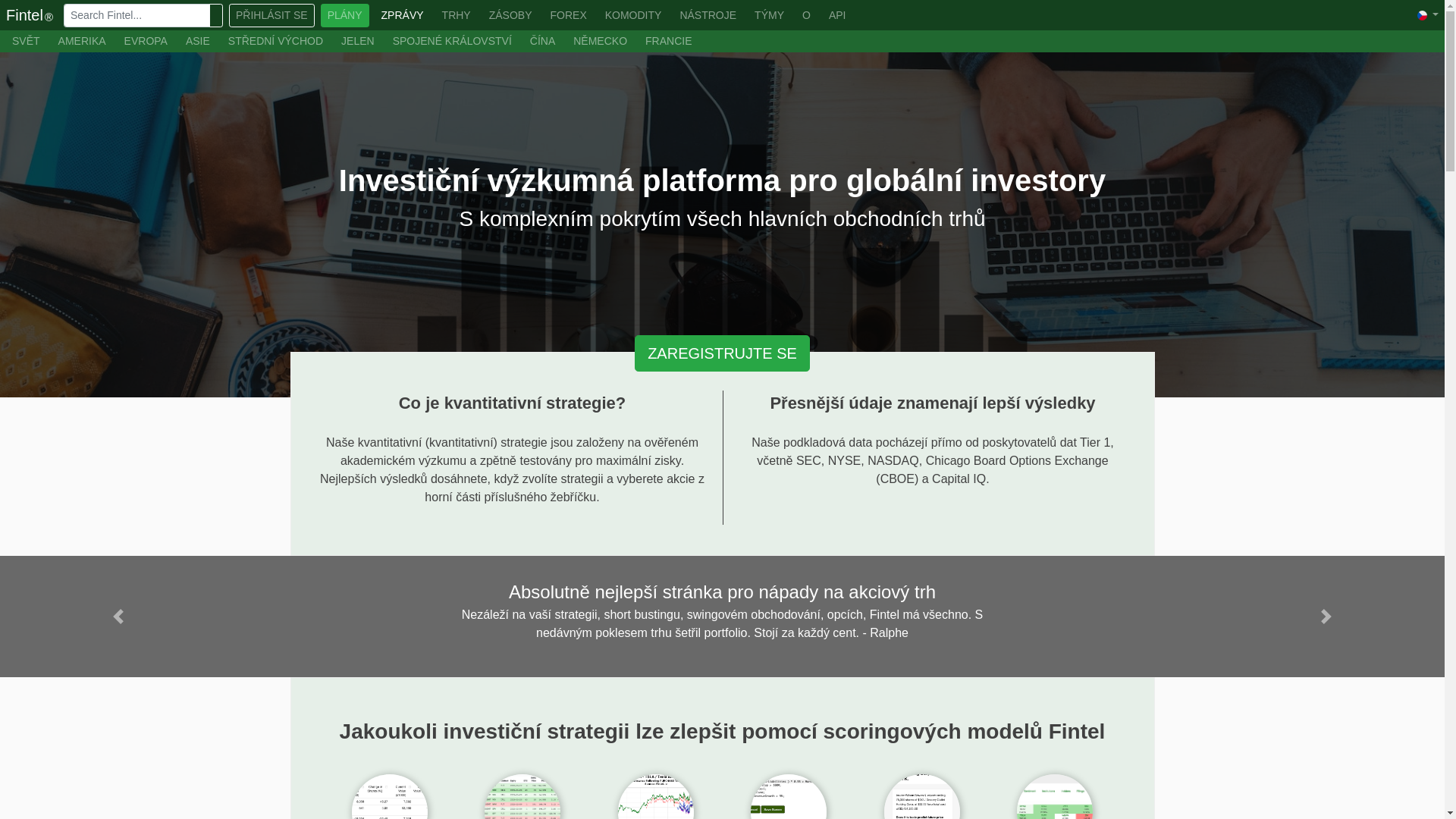 website screenshot of https://fintelco.cz/