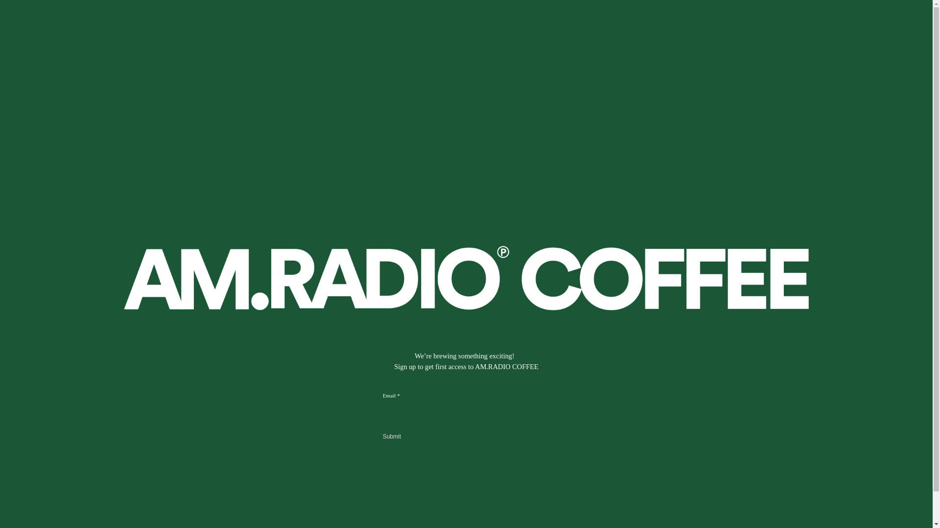 website screenshot of https://amradio.coffee/