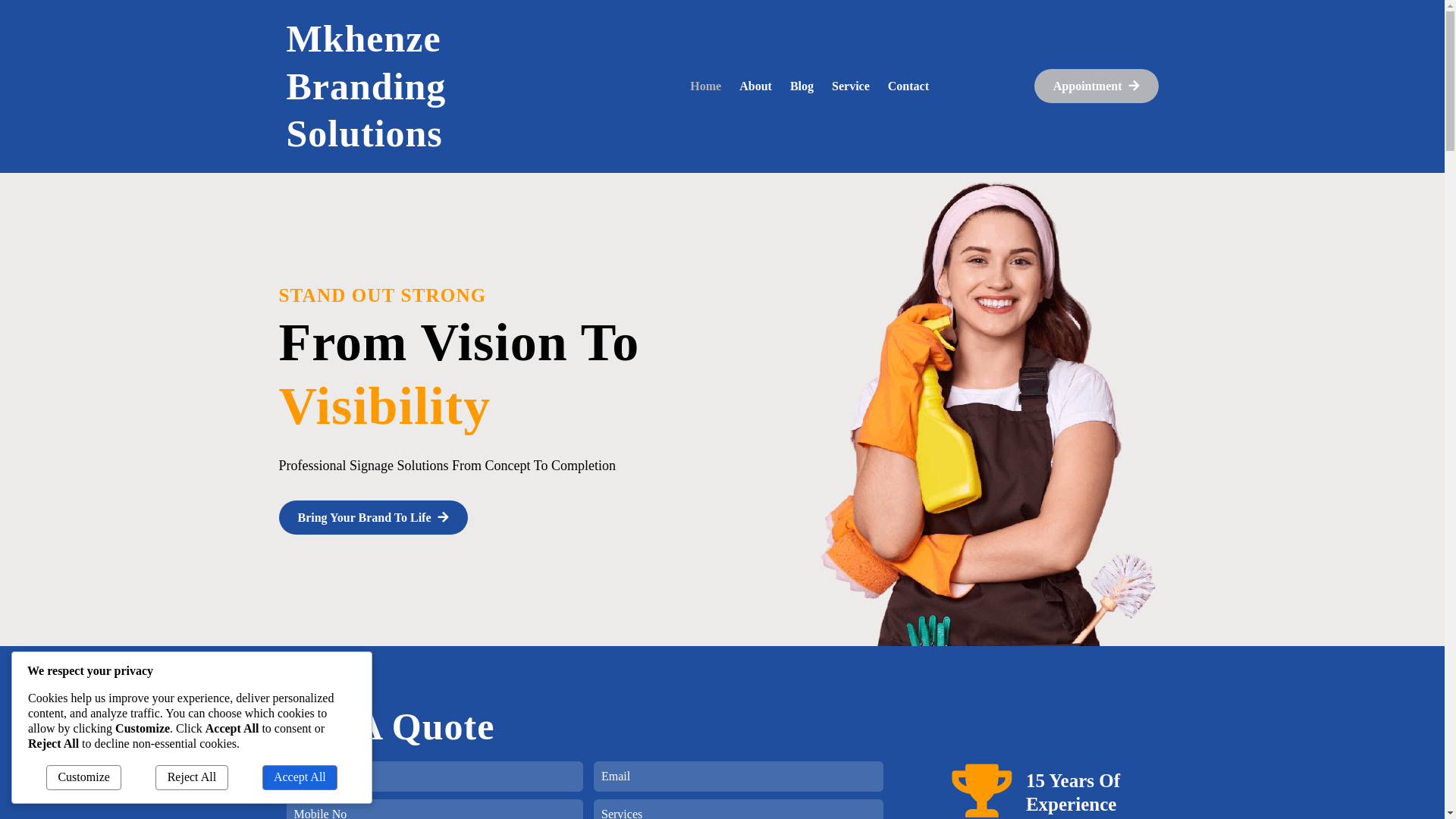 website screenshot of https://mkhenzebrandsol.co.za/