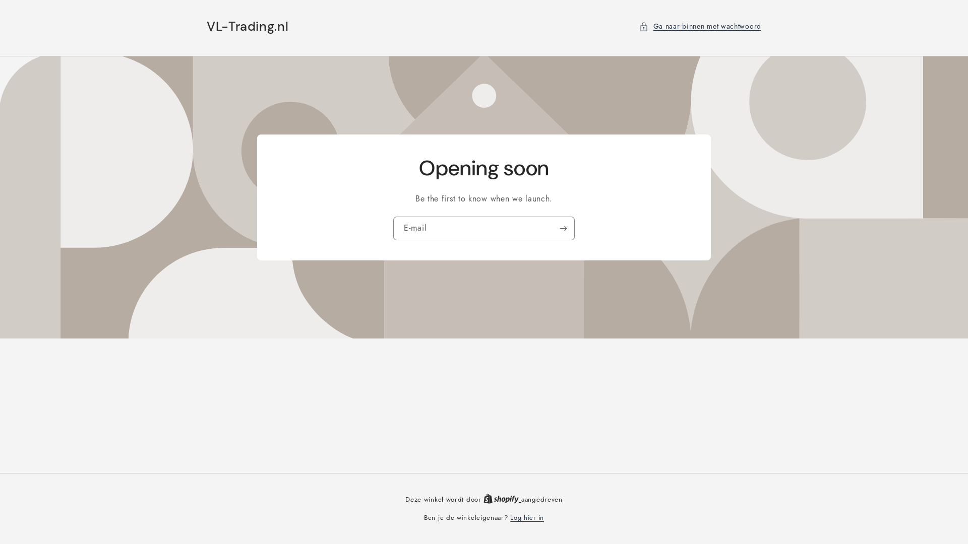 website screenshot of https://vl-trading.nl/