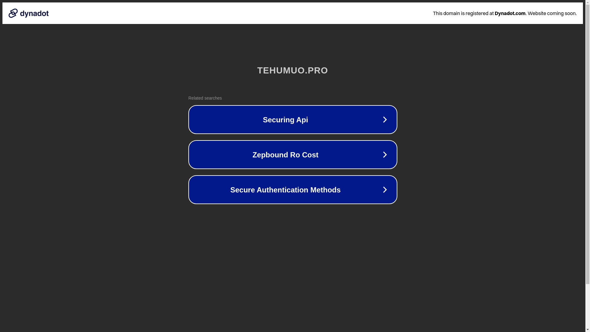 website screenshot of https://tehumuo.pro/