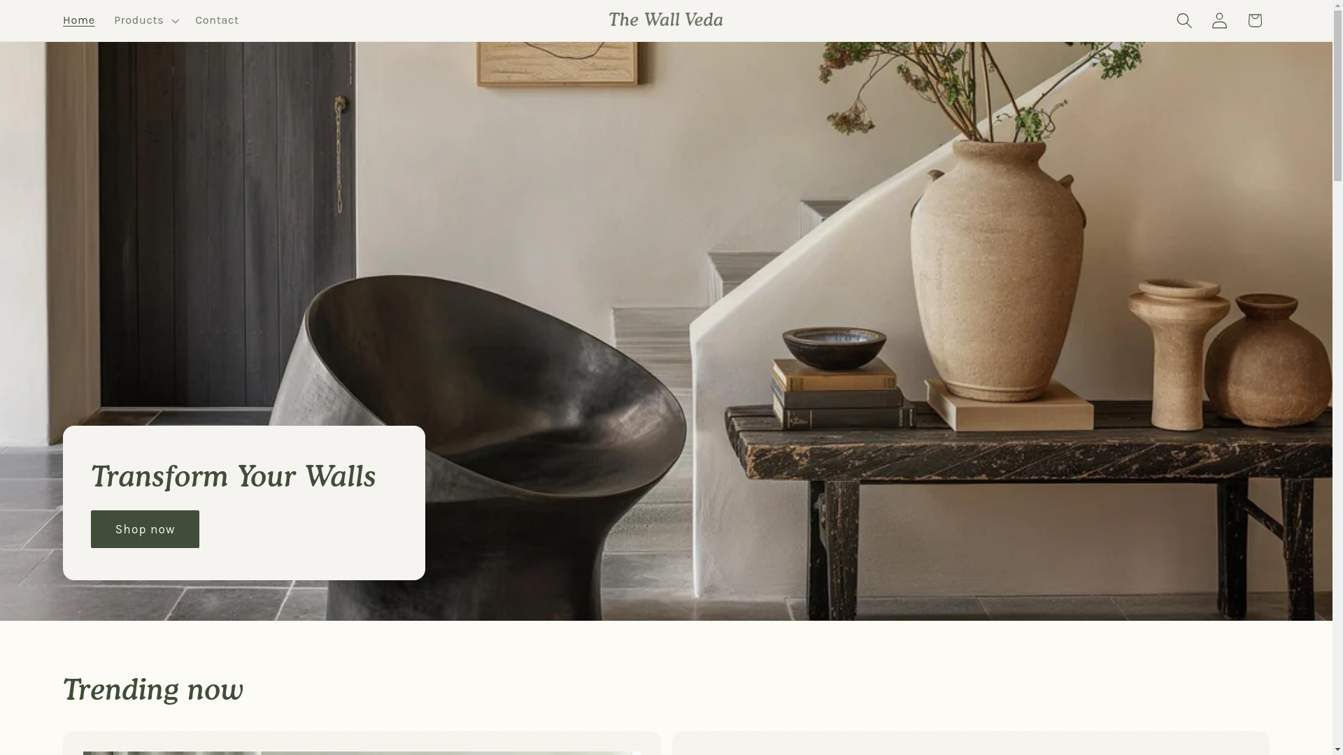 website screenshot of https://wallveda.com/
