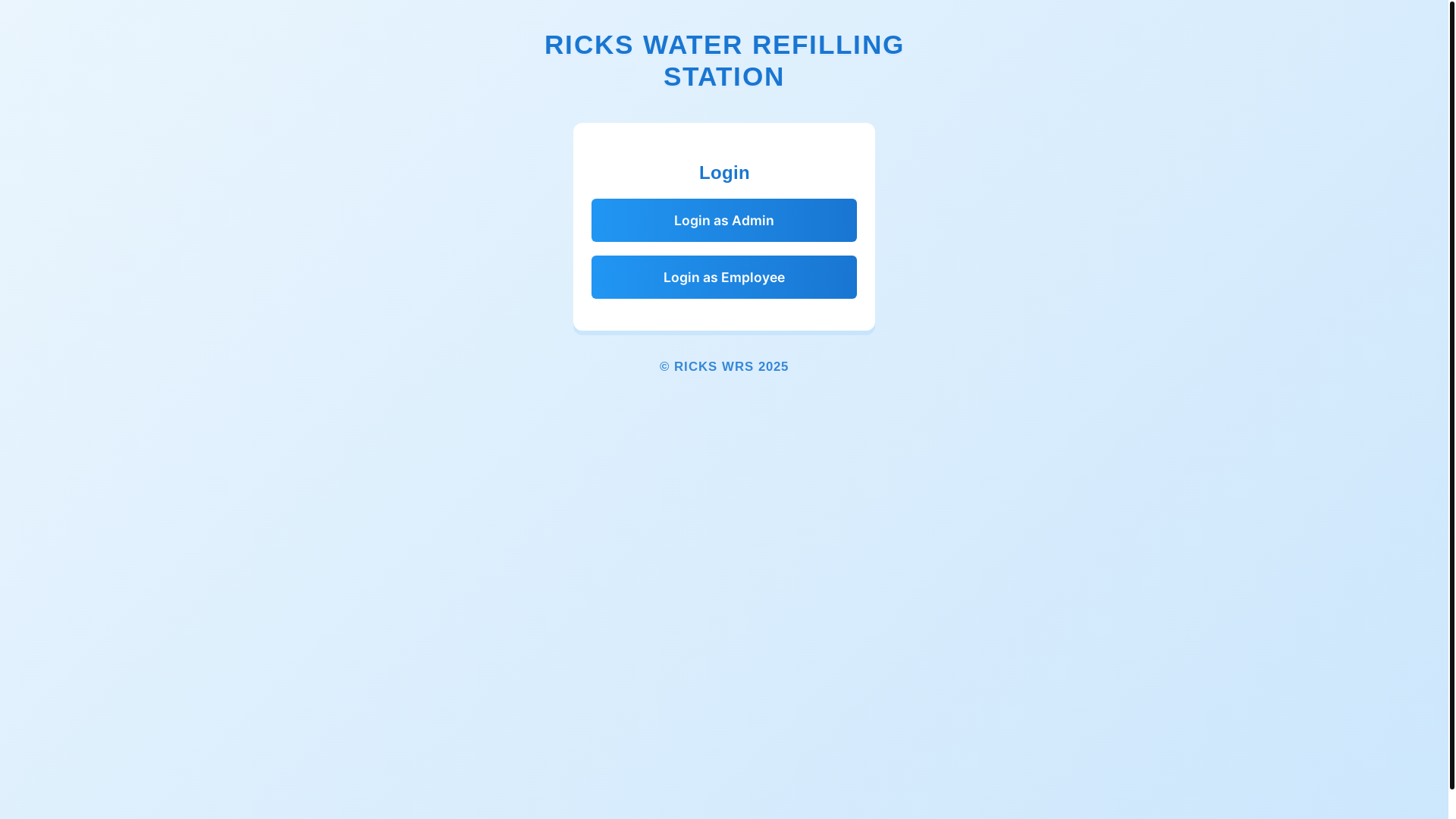 website screenshot of https://rickswrs.com/