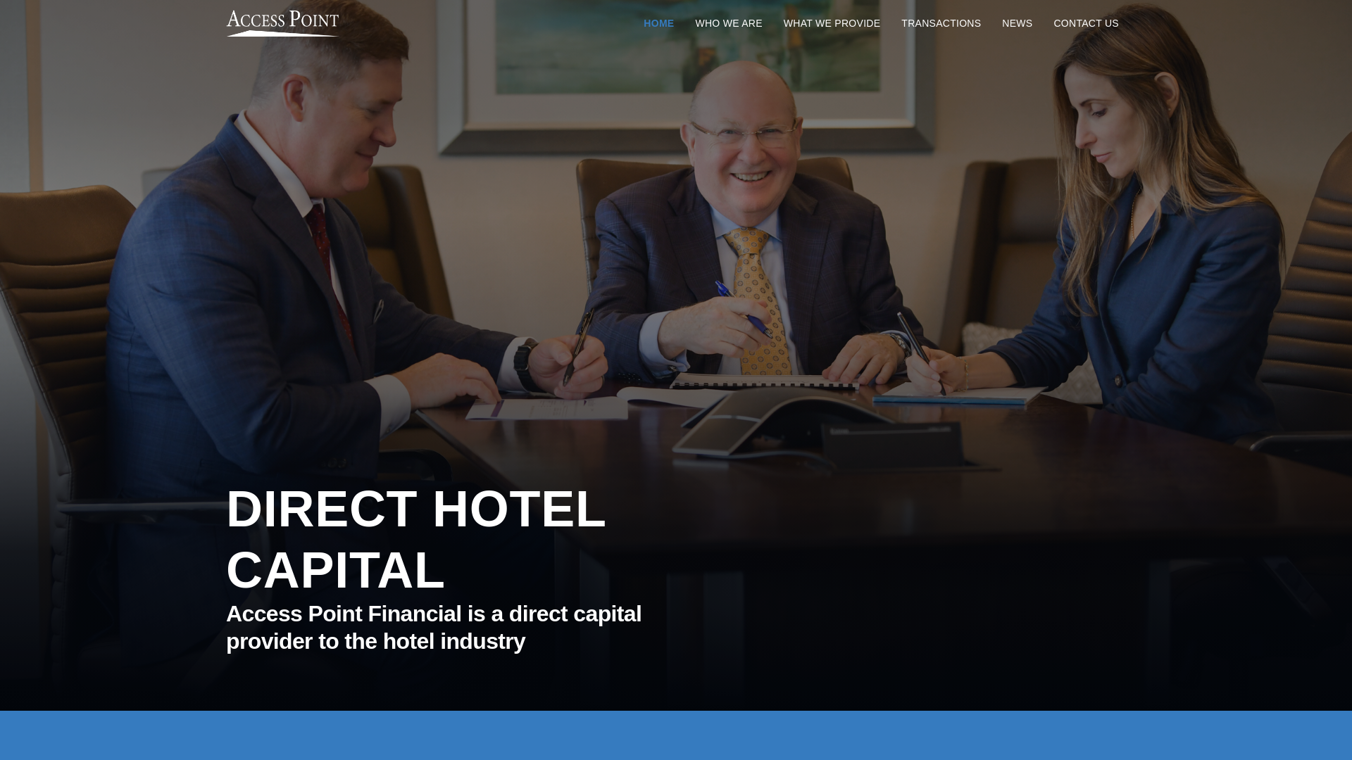 website screenshot of http://accesspointfinancial.com/