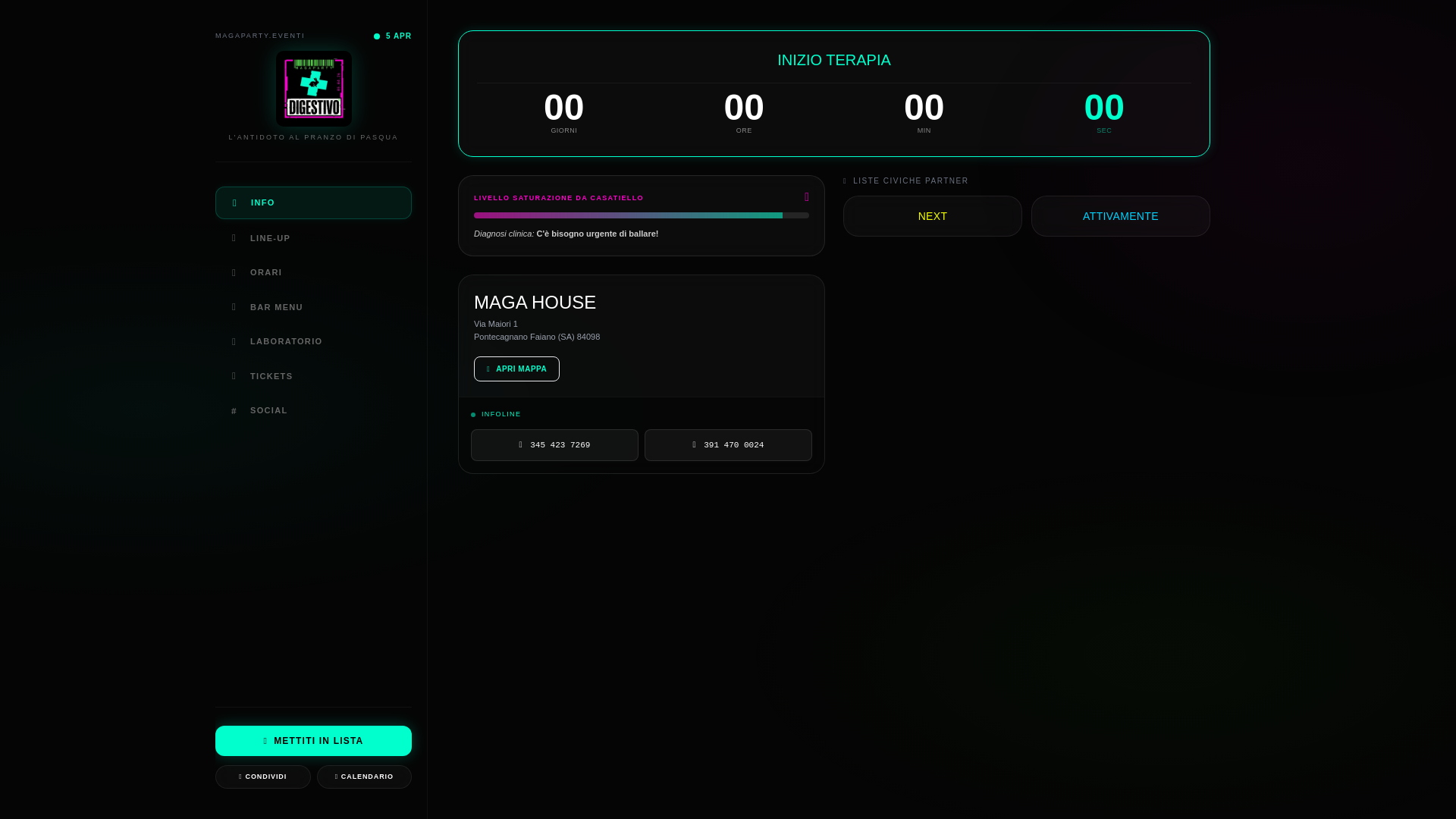 website screenshot of https://magaverse.it/