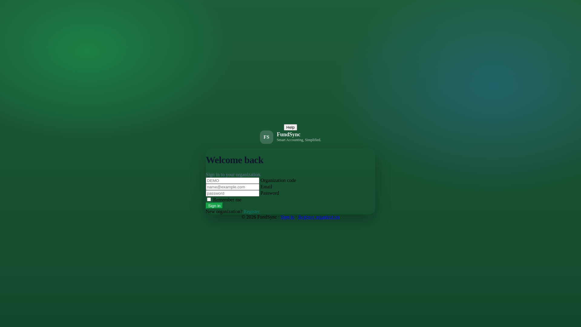 website screenshot of https://fundsyncapp.com/