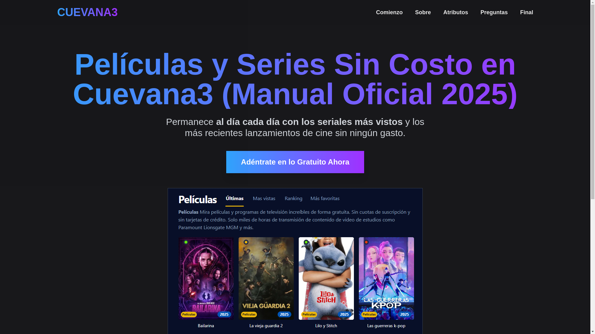 website screenshot of https://cuevana3-n3zi.pages.dev/