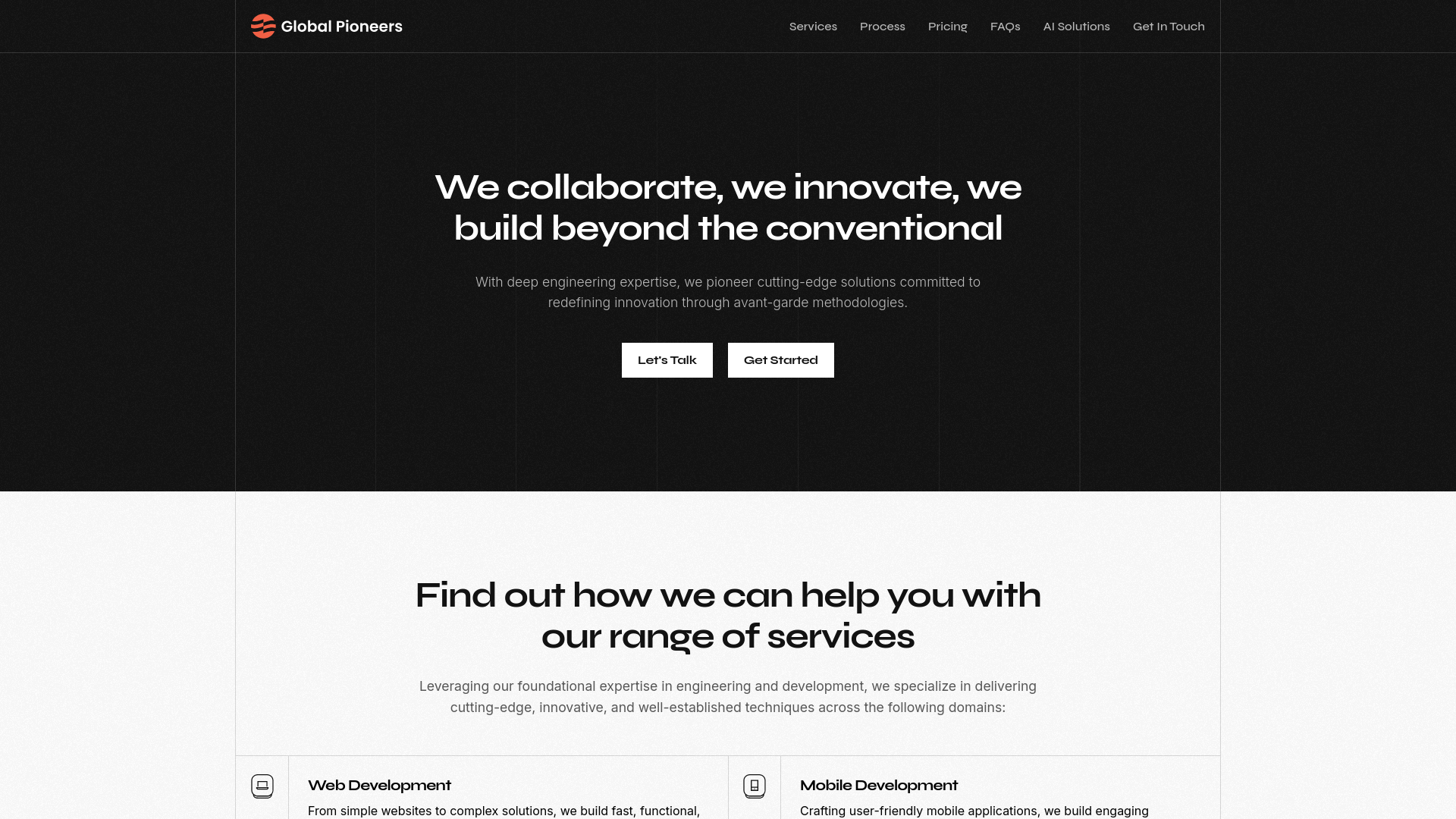 website screenshot of https://ideagpteam.com/