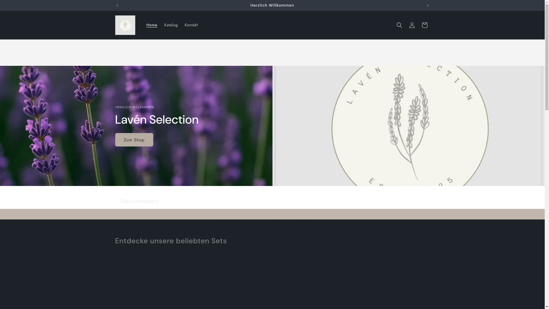 website screenshot of https://lavenselection.com/